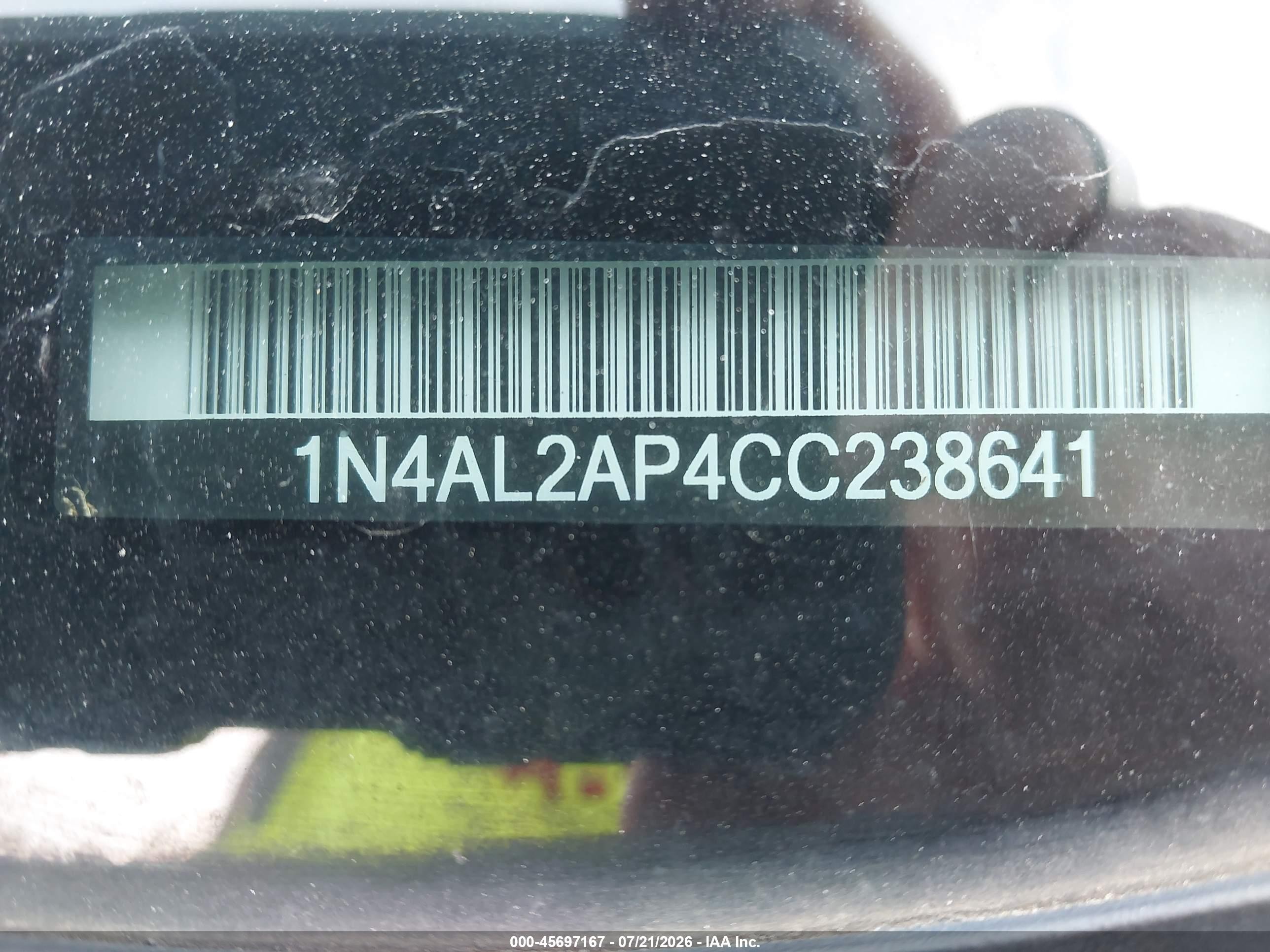 2012 Nissan Altima 2.5 S Silver vin: 1N4AL2AP4CC238641