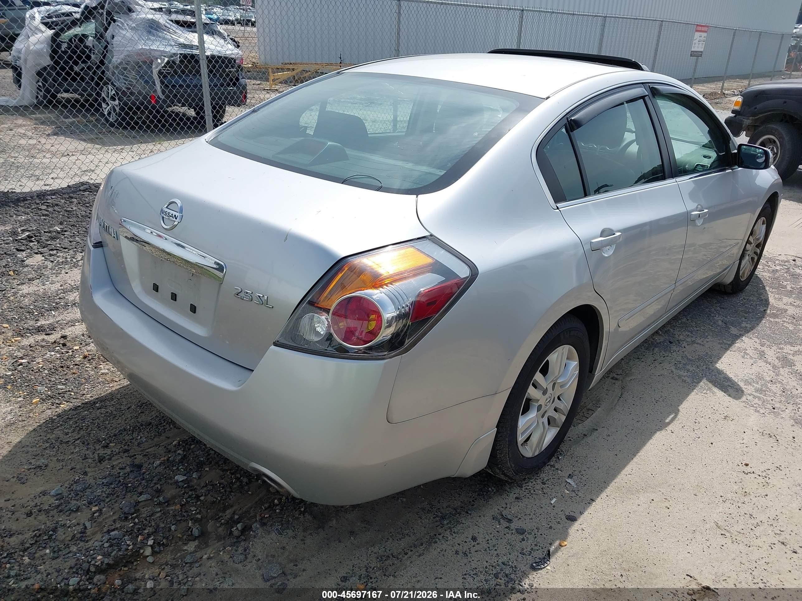 2012 Nissan Altima 2.5 S Silver vin: 1N4AL2AP4CC238641