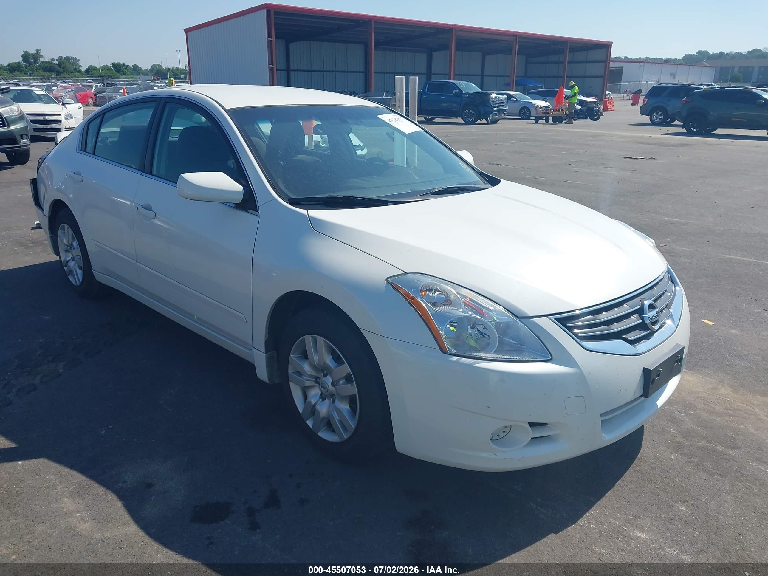2012 Nissan Altima 2.5 S White vin: 1N4AL2AP4CC248392