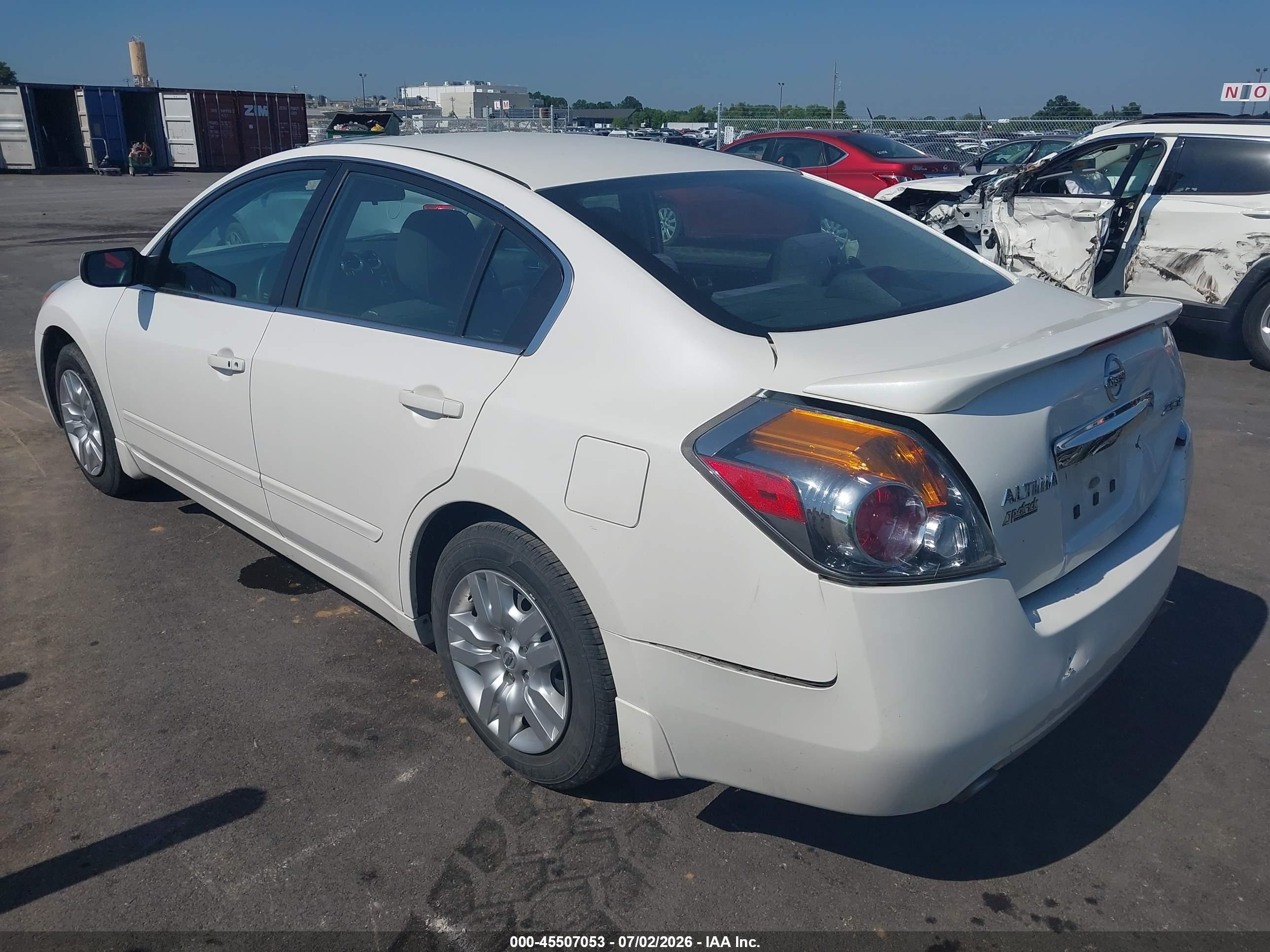 2012 Nissan Altima 2.5 S White vin: 1N4AL2AP4CC248392
