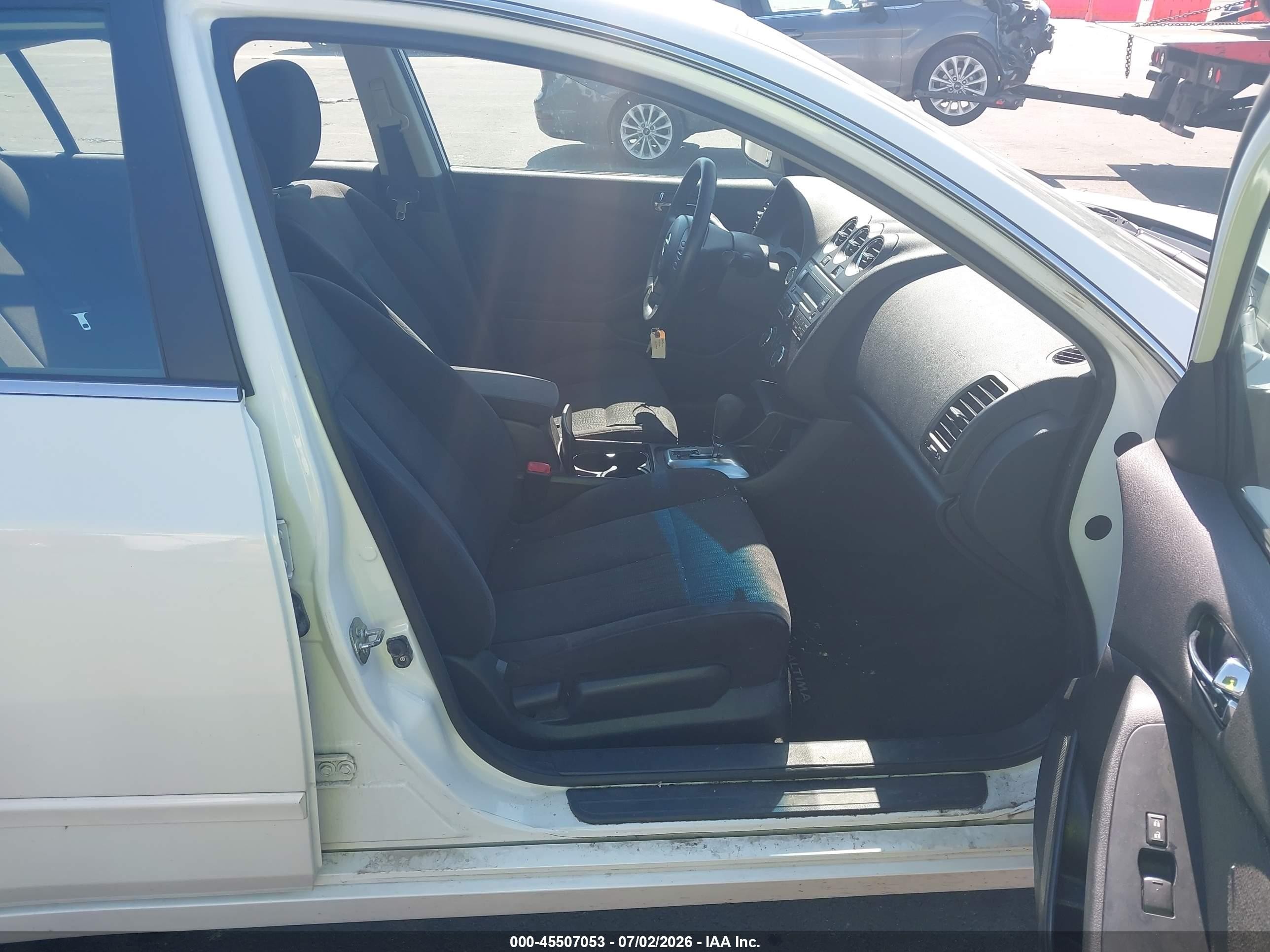 2012 Nissan Altima 2.5 S White vin: 1N4AL2AP4CC248392