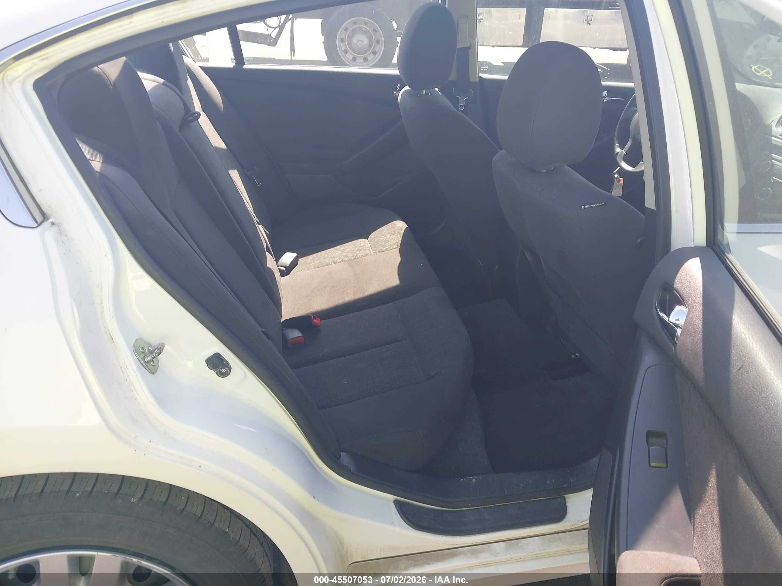 2012 Nissan Altima 2.5 S White vin: 1N4AL2AP4CC248392