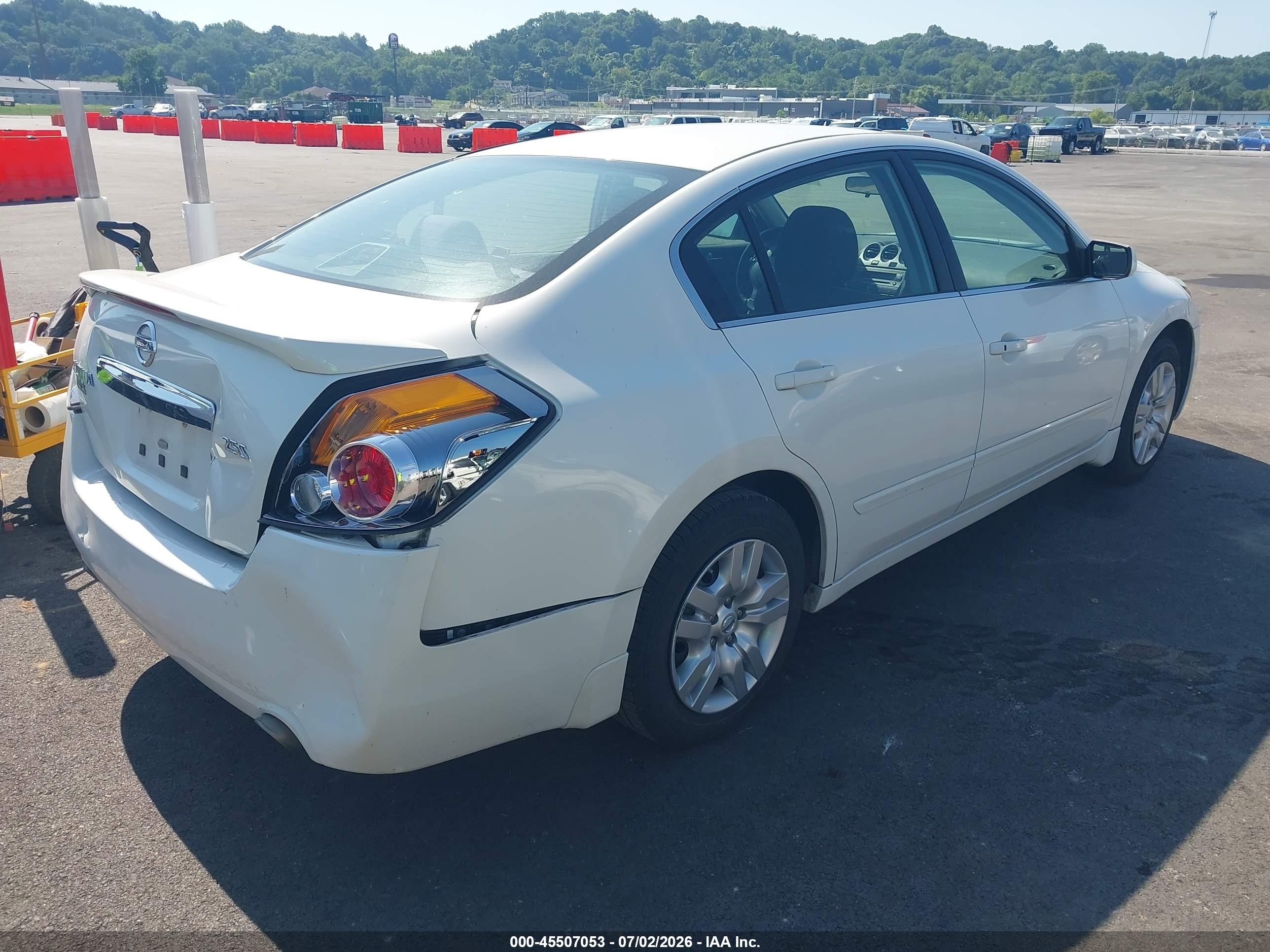 2012 Nissan Altima 2.5 S White vin: 1N4AL2AP4CC248392