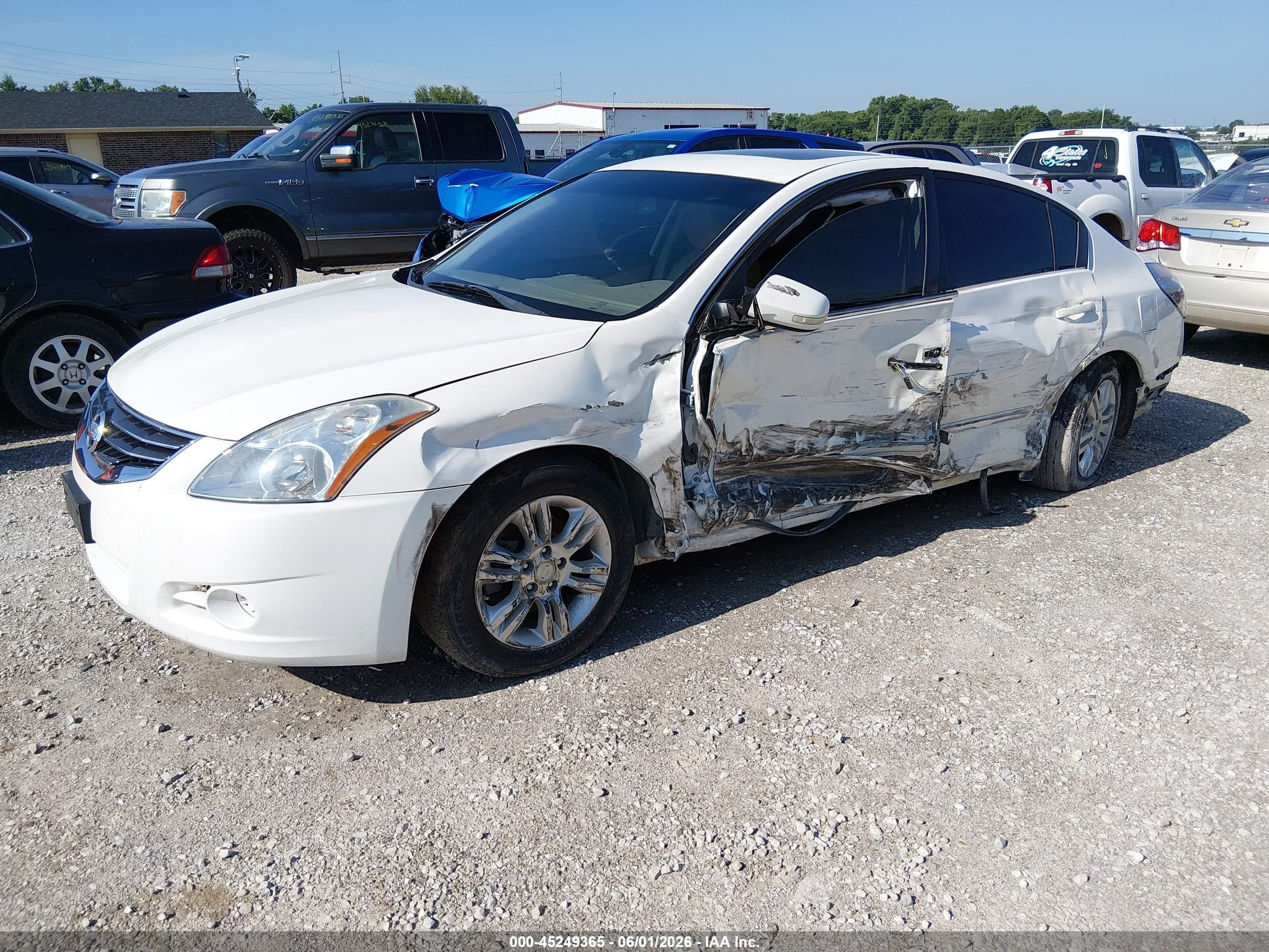 2012 Nissan Altima 2.5 S Белый vin: 1N4AL2AP4CC256735