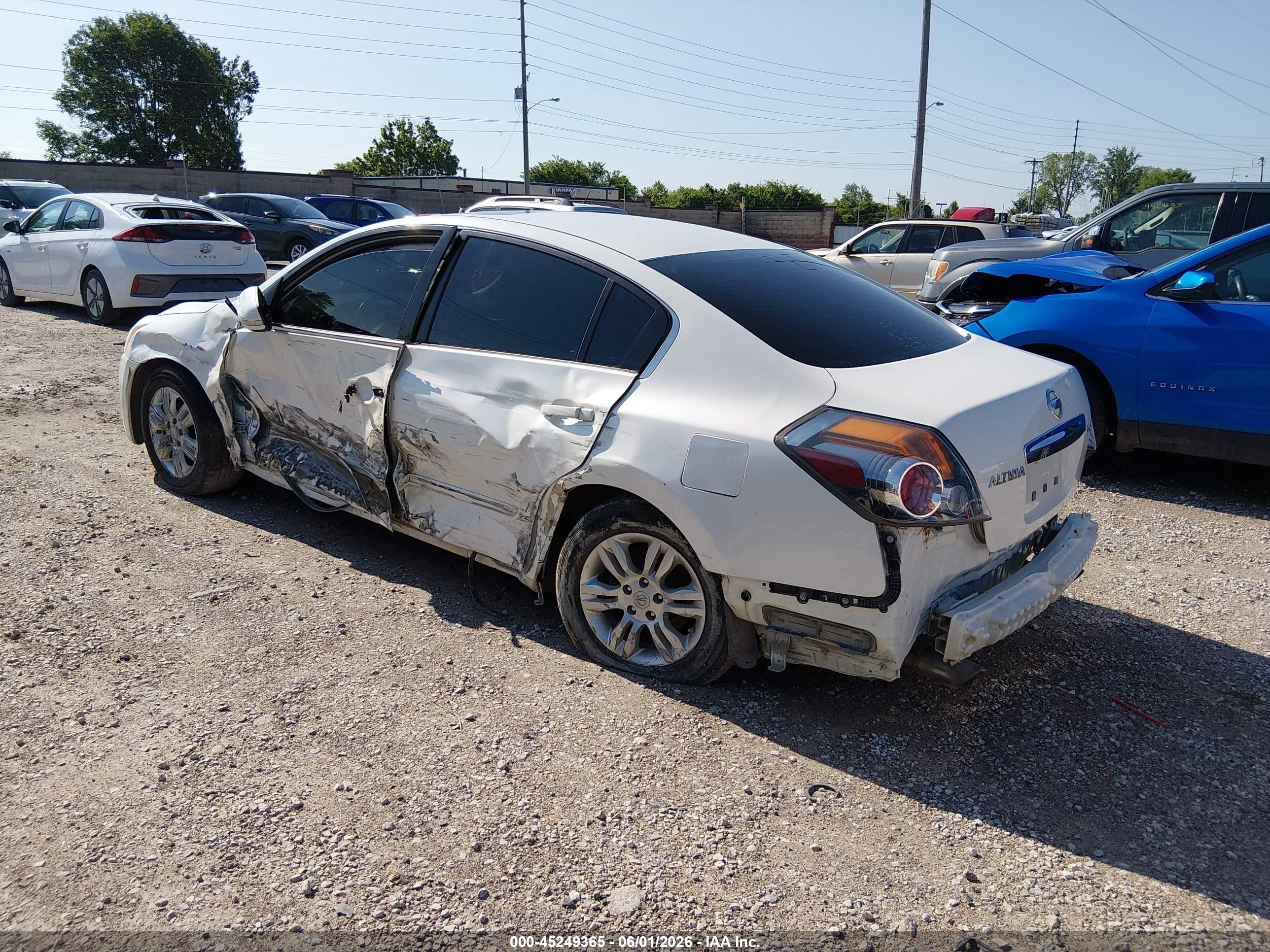 2012 Nissan Altima 2.5 S Белый vin: 1N4AL2AP4CC256735