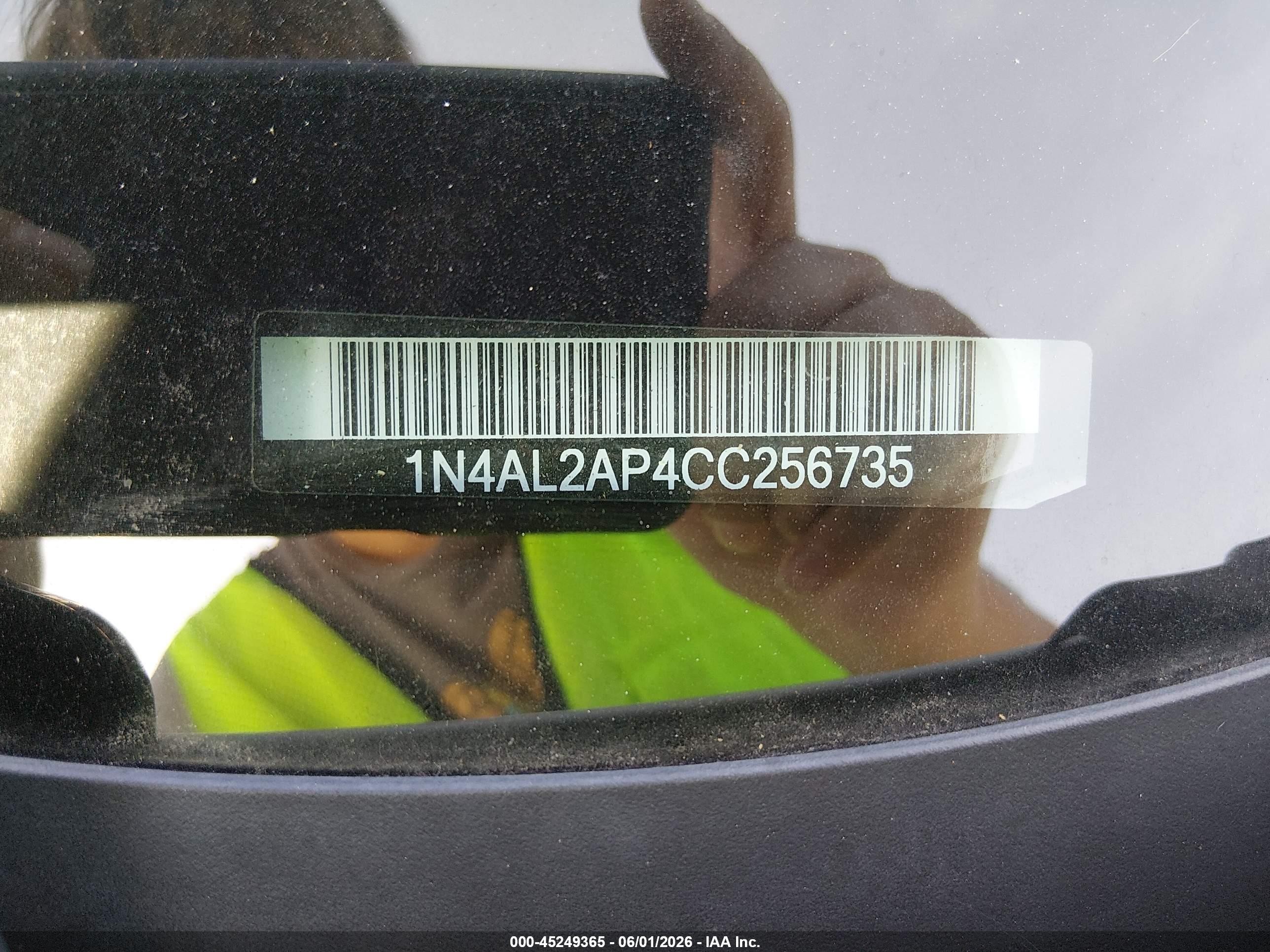 2012 Nissan Altima 2.5 S Белый vin: 1N4AL2AP4CC256735