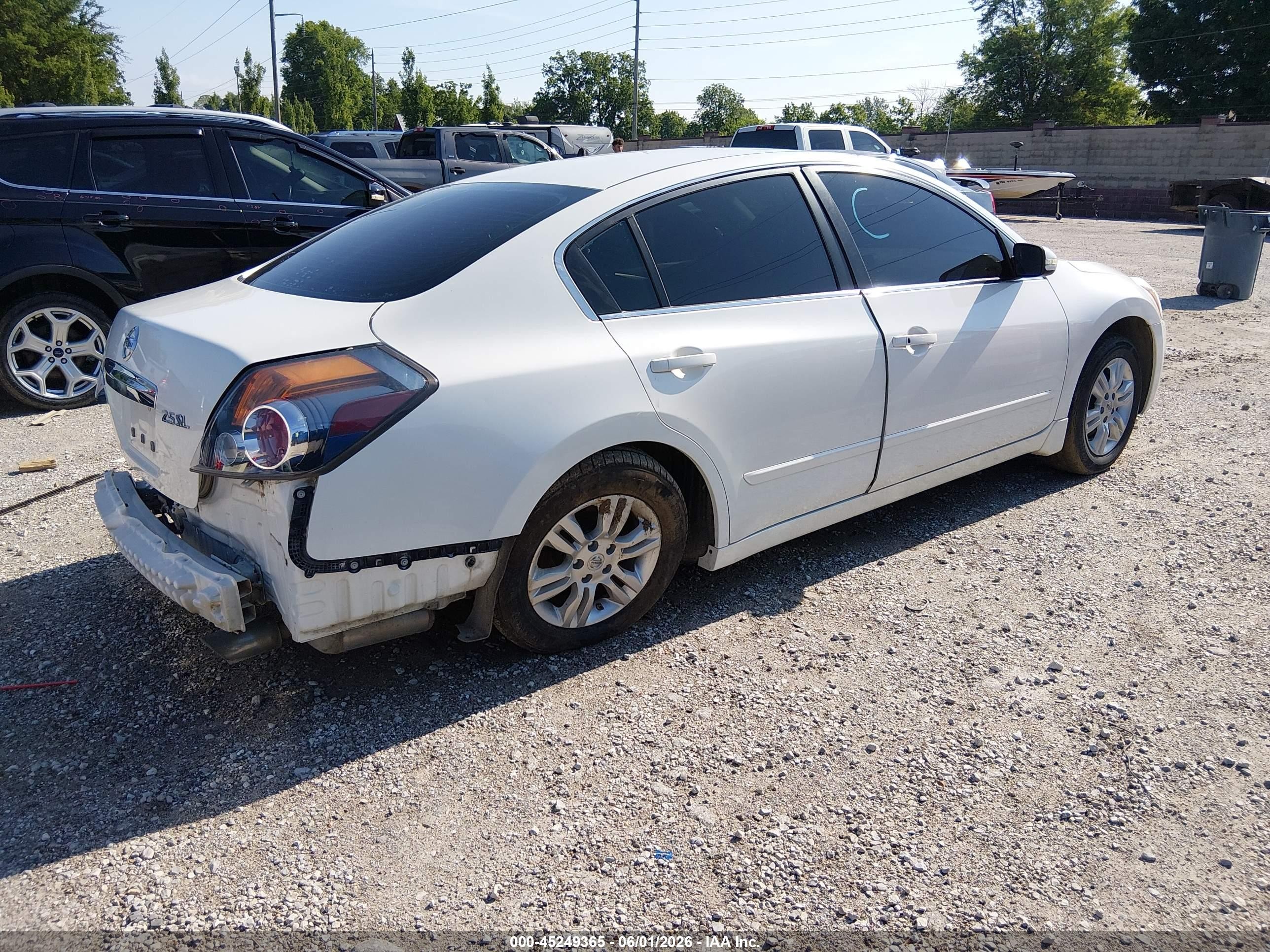 2012 Nissan Altima 2.5 S Белый vin: 1N4AL2AP4CC256735
