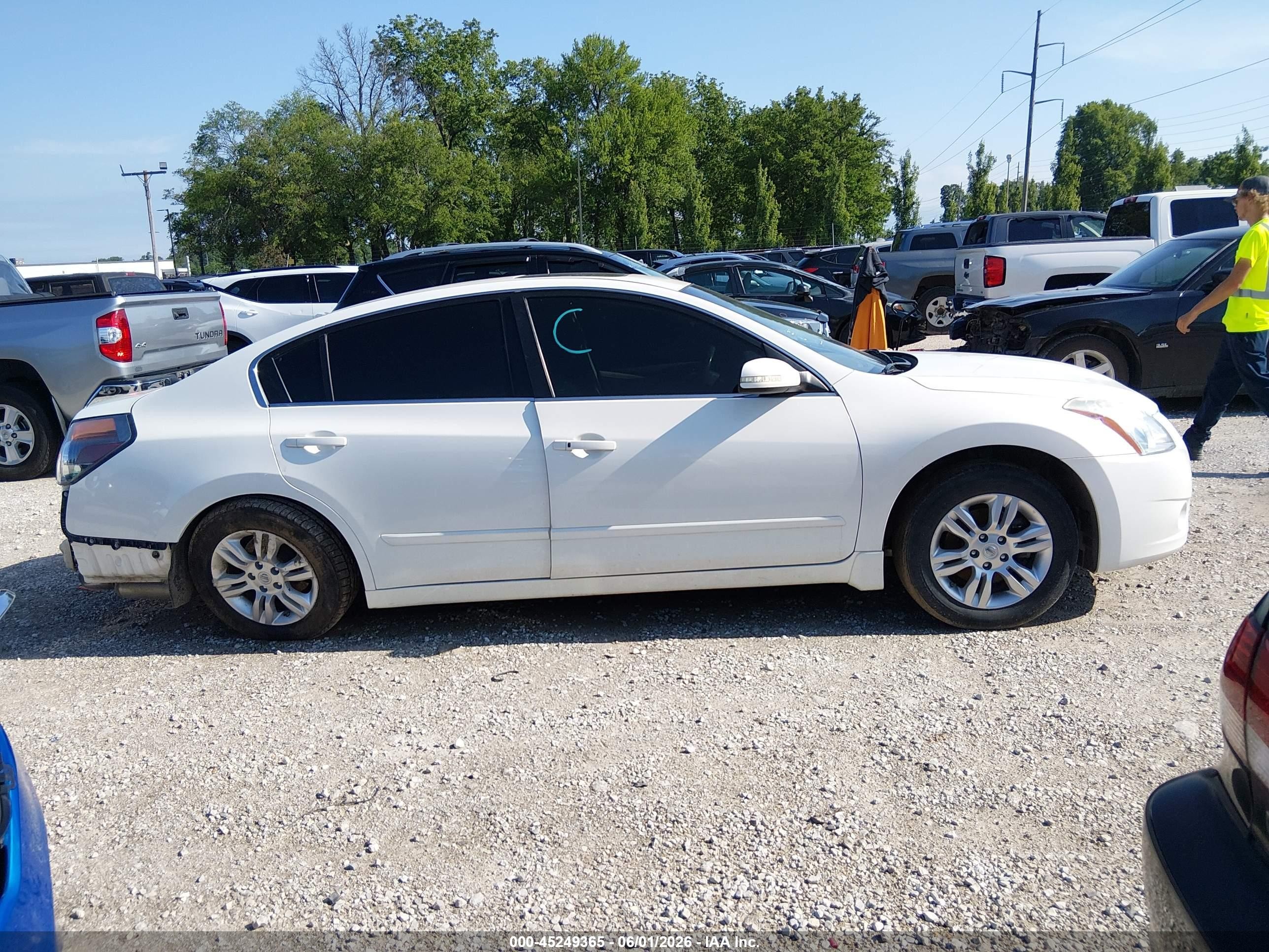 2012 Nissan Altima 2.5 S Белый vin: 1N4AL2AP4CC256735