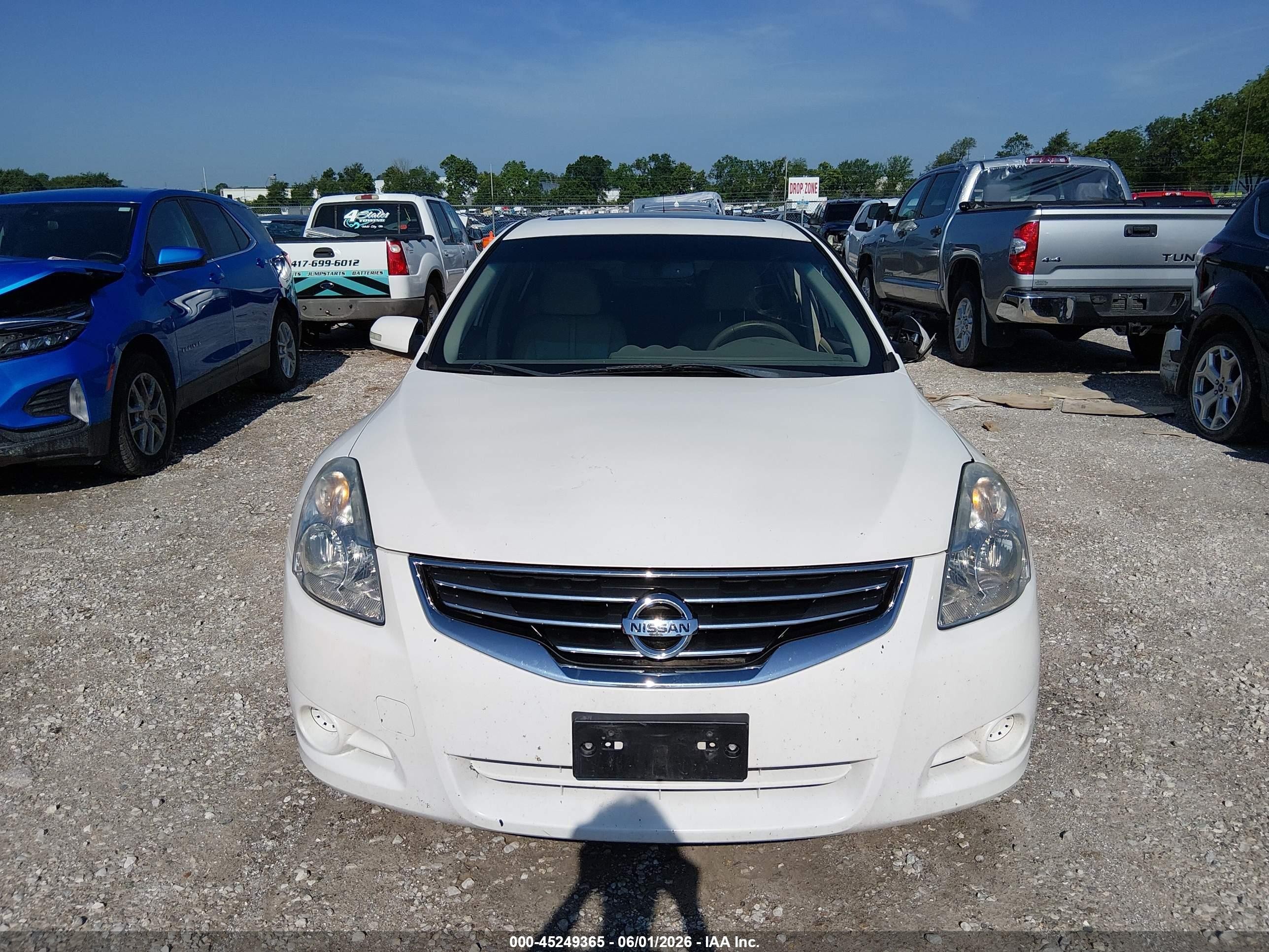 2012 Nissan Altima 2.5 S Белый vin: 1N4AL2AP4CC256735