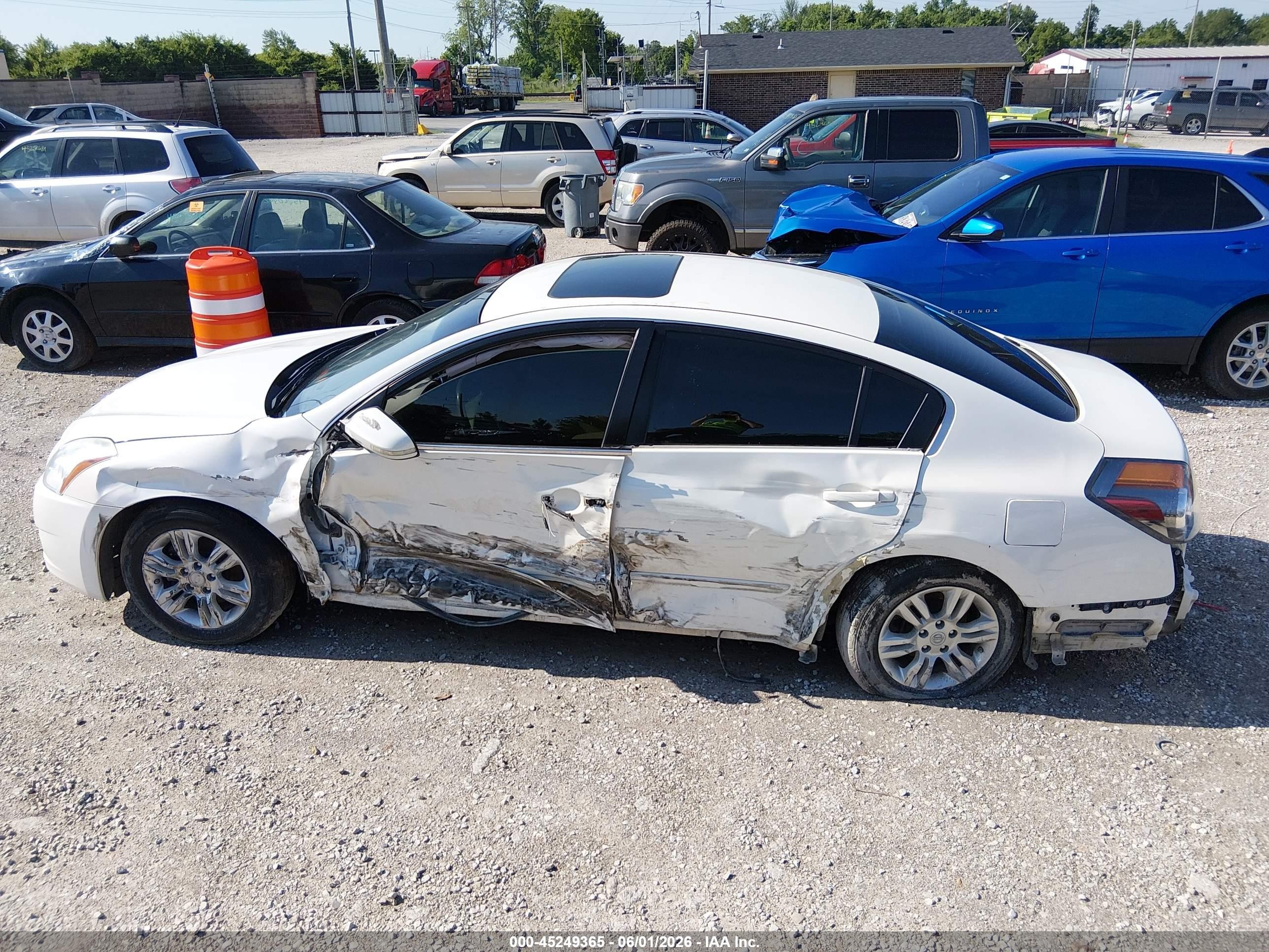 2012 Nissan Altima 2.5 S Белый vin: 1N4AL2AP4CC256735