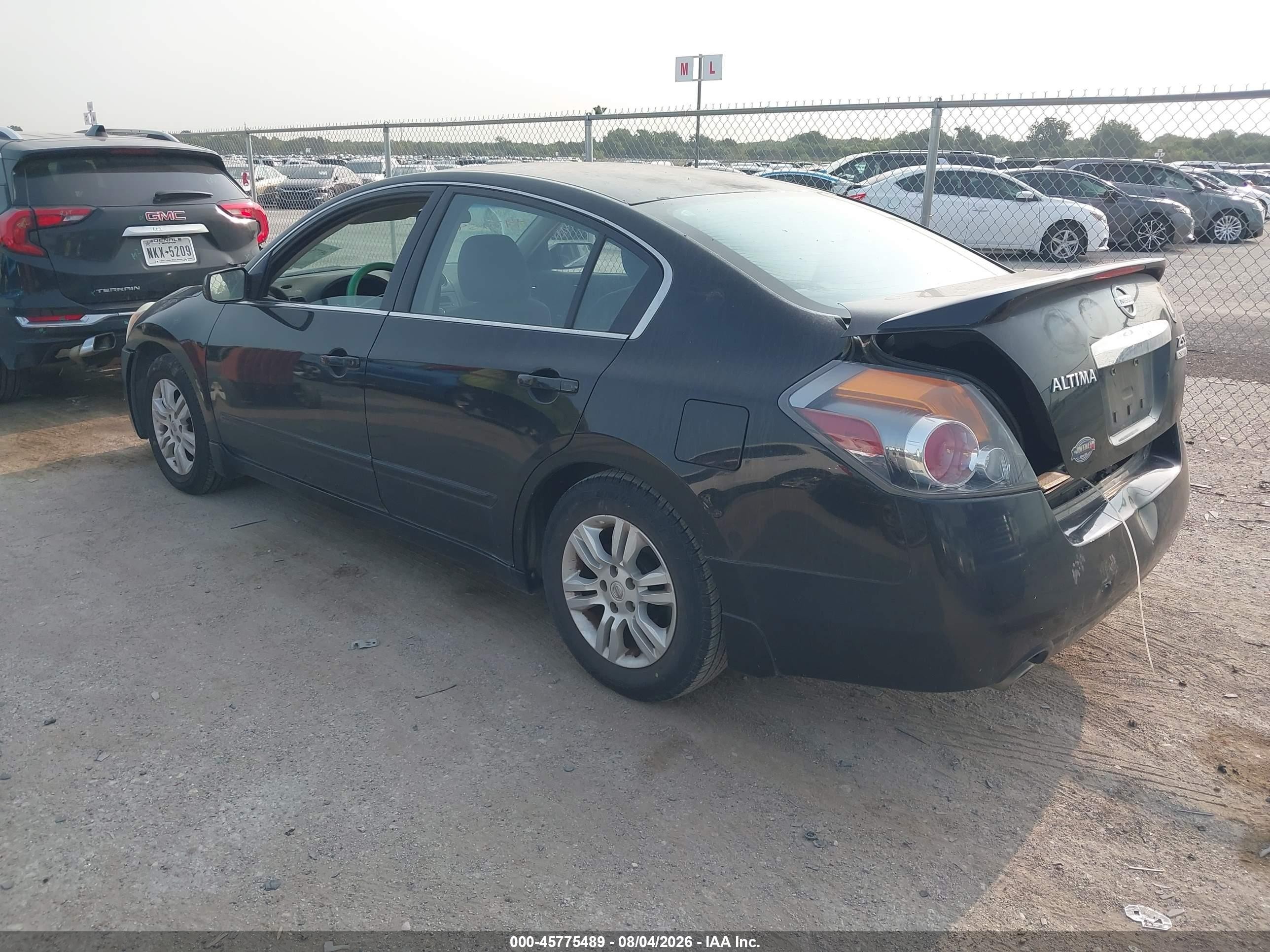 2012 Nissan Altima 2.5 S Black vin: 1N4AL2AP4CN429934