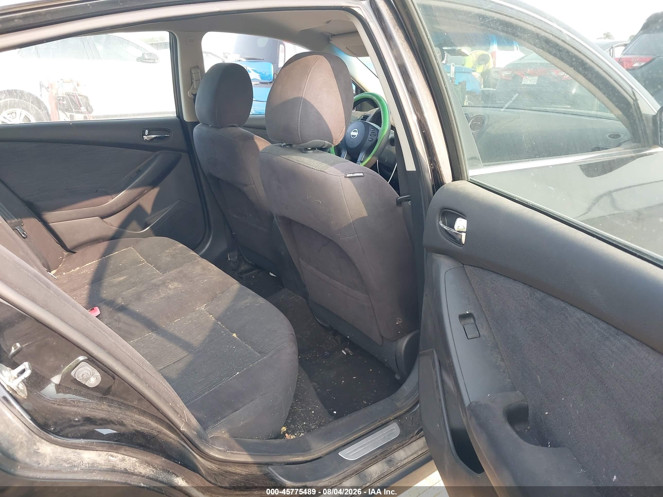 2012 Nissan Altima 2.5 S Black vin: 1N4AL2AP4CN429934