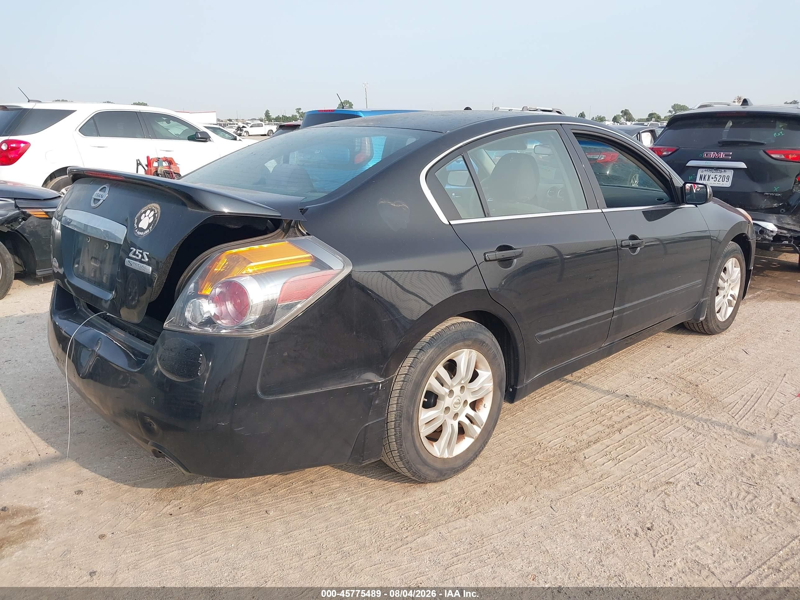 2012 Nissan Altima 2.5 S Black vin: 1N4AL2AP4CN429934
