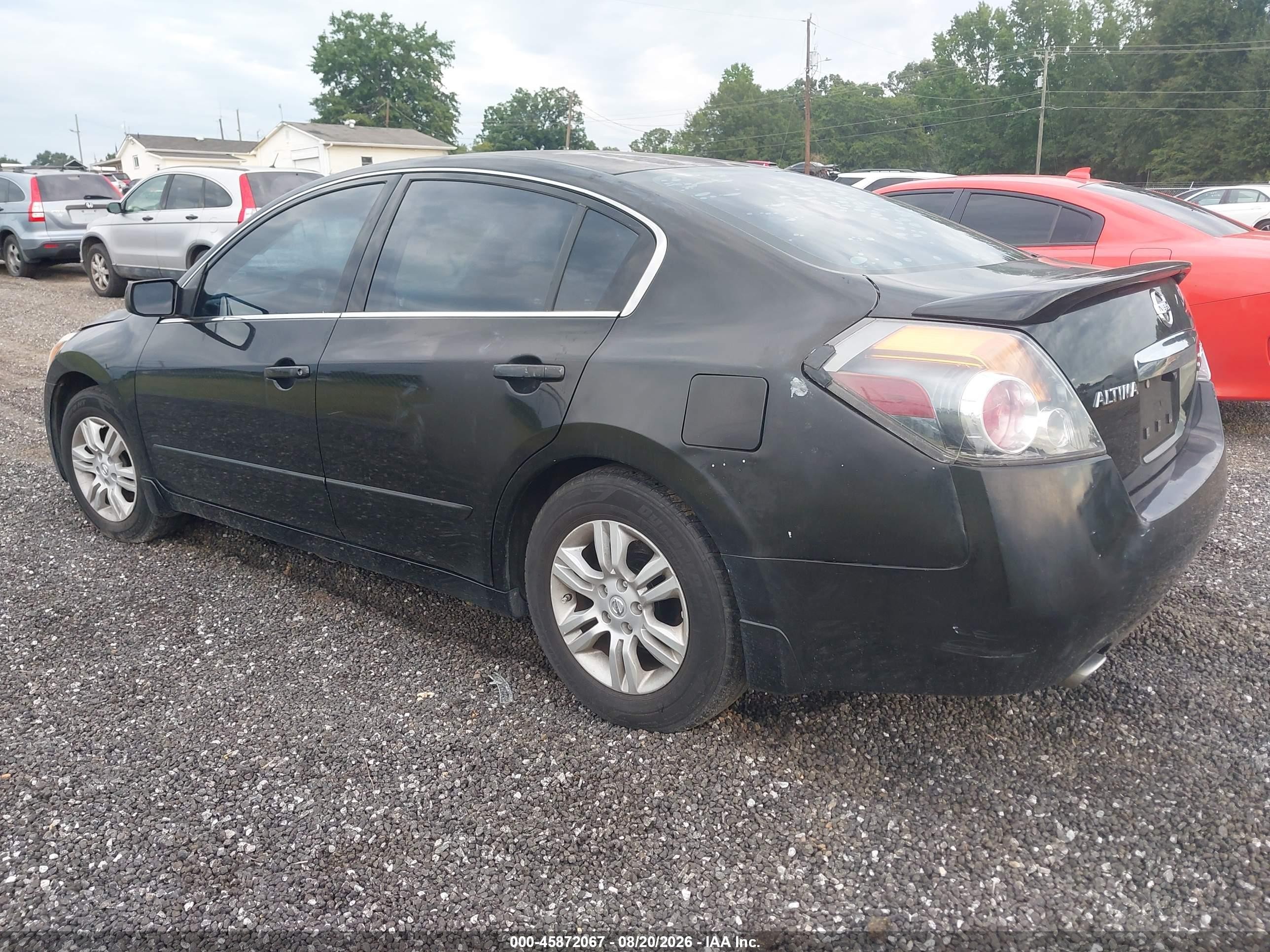 2012 Nissan Altima 2.5 S Black vin: 1N4AL2AP4CN442845