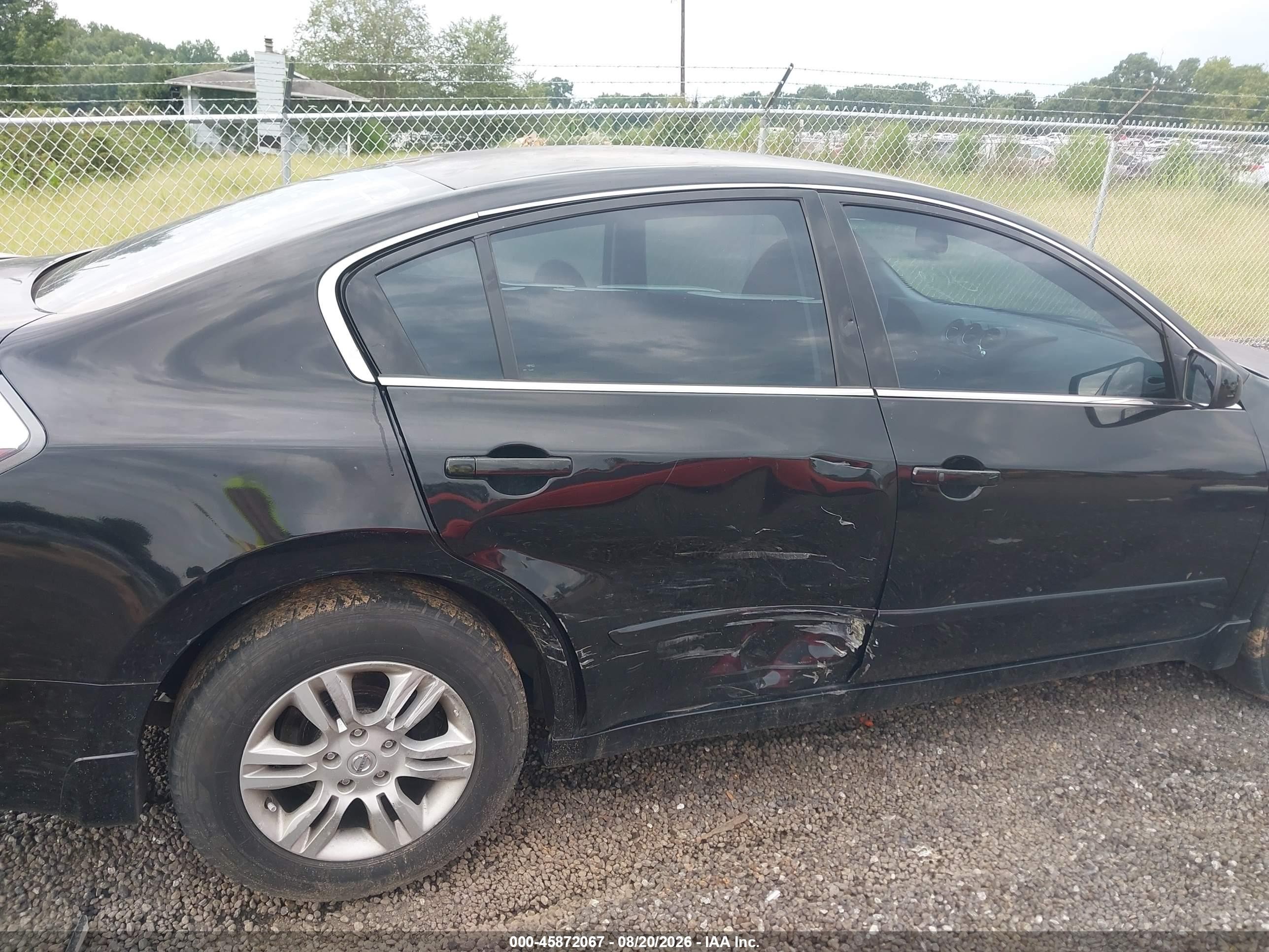 2012 Nissan Altima 2.5 S Black vin: 1N4AL2AP4CN442845