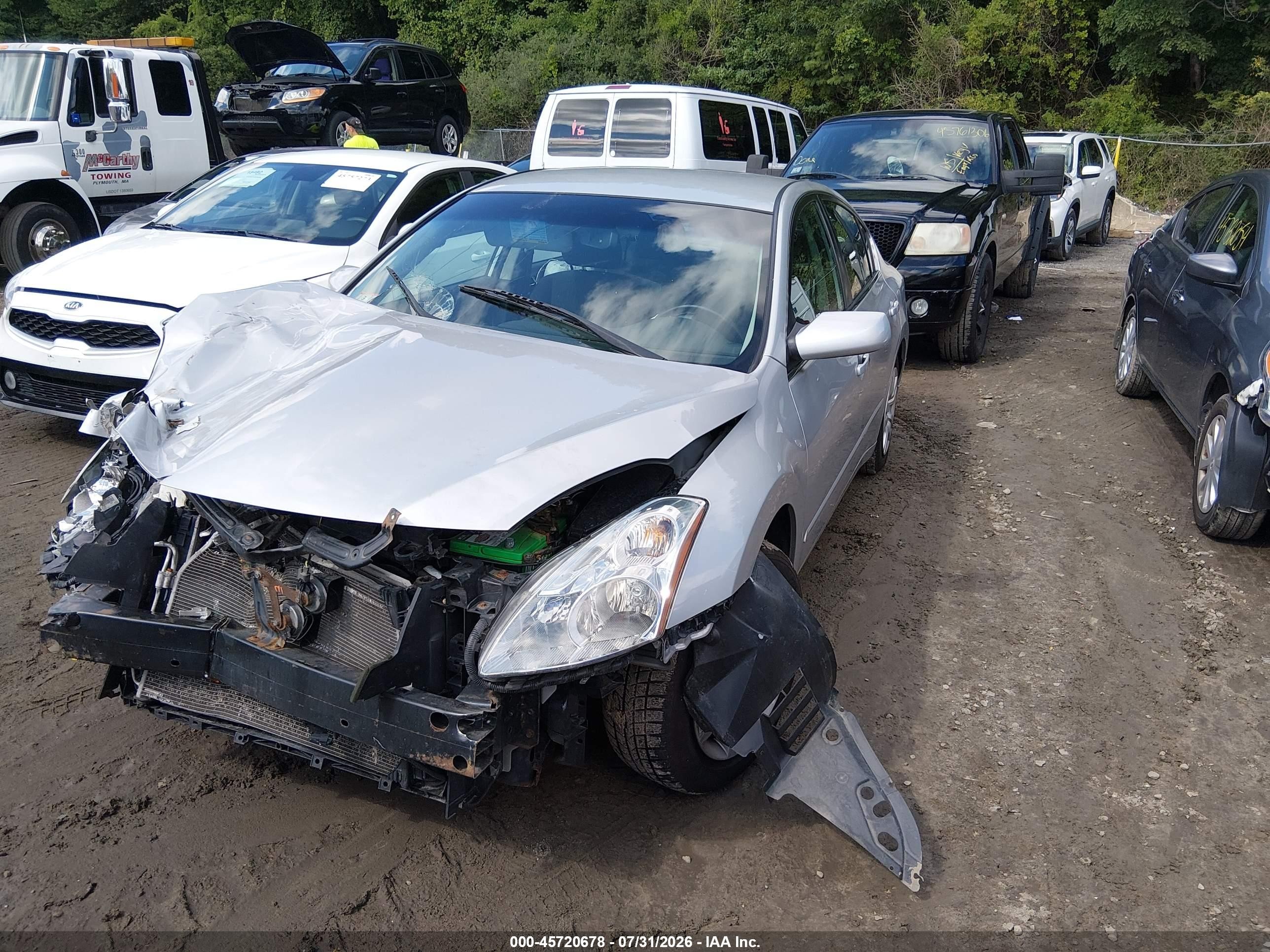 2012 Nissan Altima 2.5 S Серебряный vin: 1N4AL2AP4CN457913