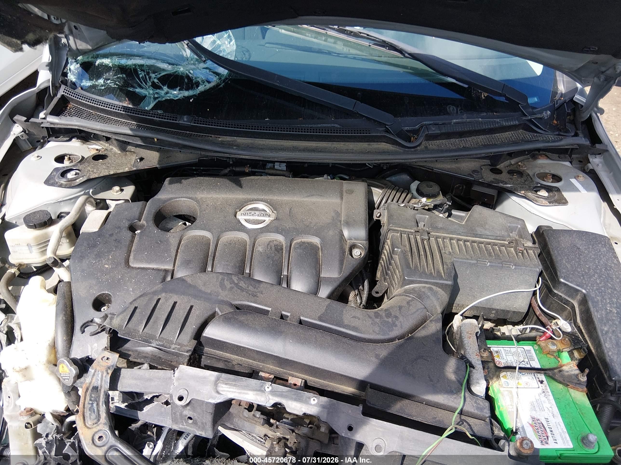 2012 Nissan Altima 2.5 S Серебряный vin: 1N4AL2AP4CN457913