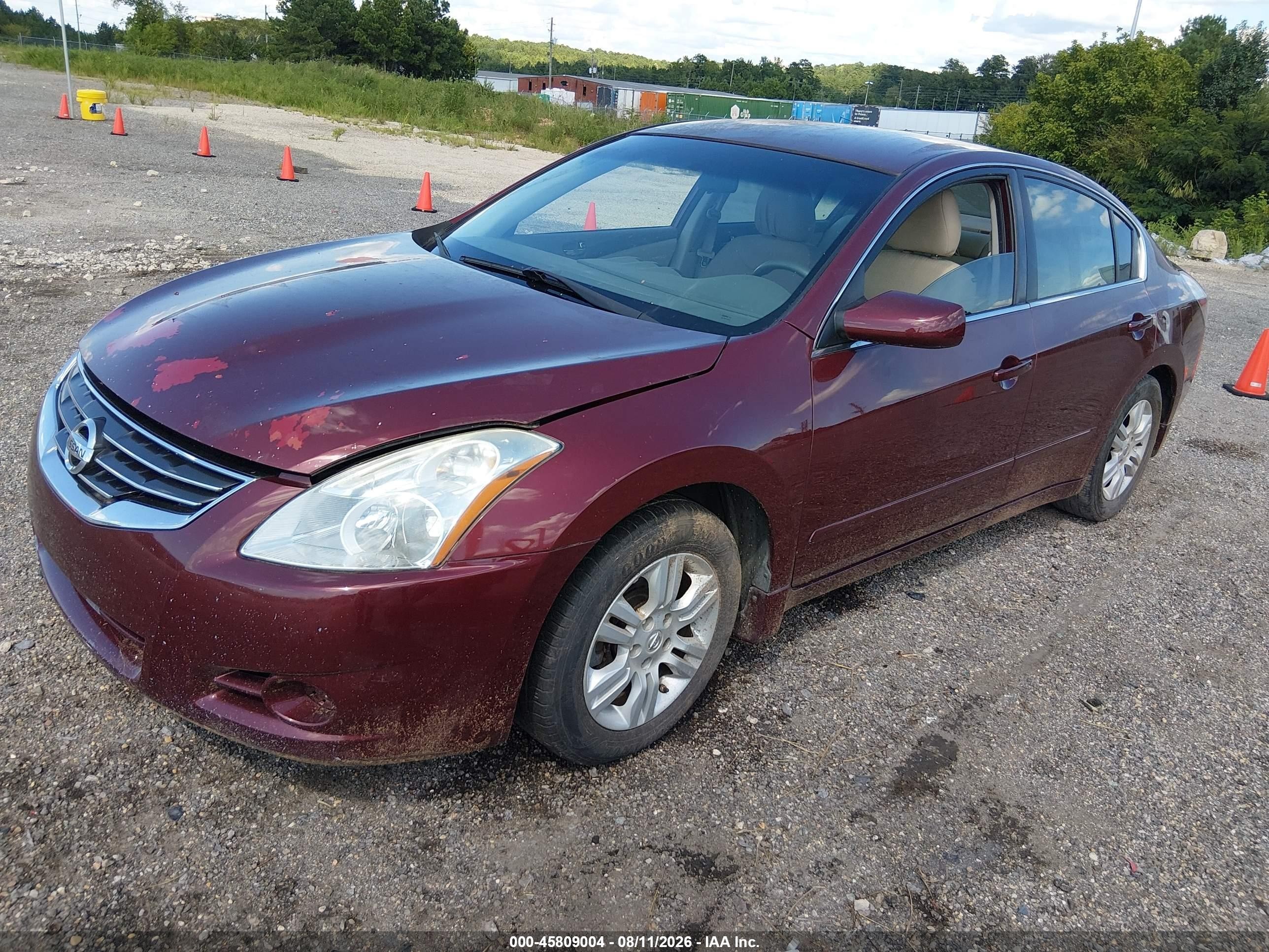 2012 Nissan Altima 2.5 S Бордовый vin: 1N4AL2AP4CN464134