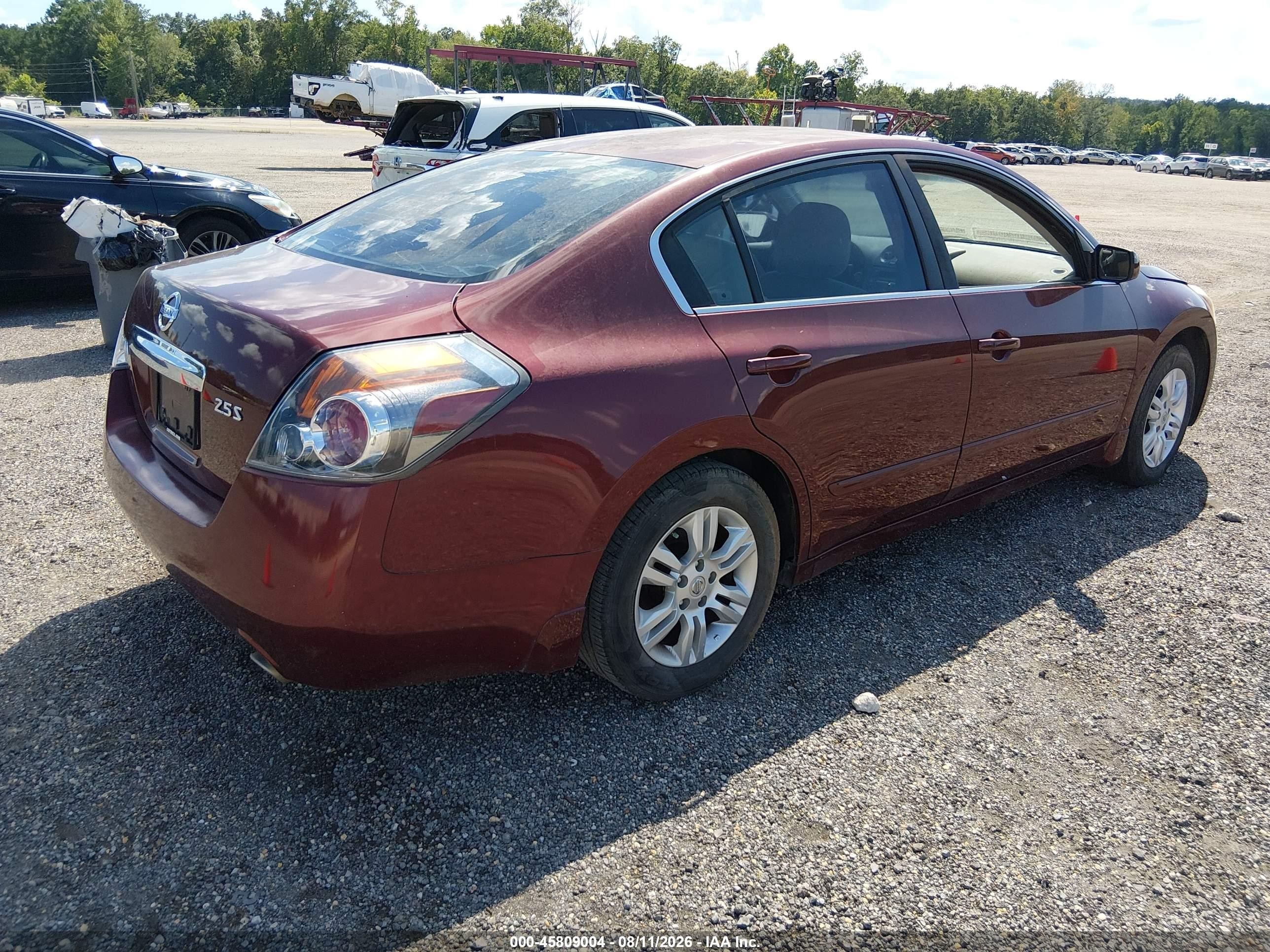 2012 Nissan Altima 2.5 S Бордовый vin: 1N4AL2AP4CN464134