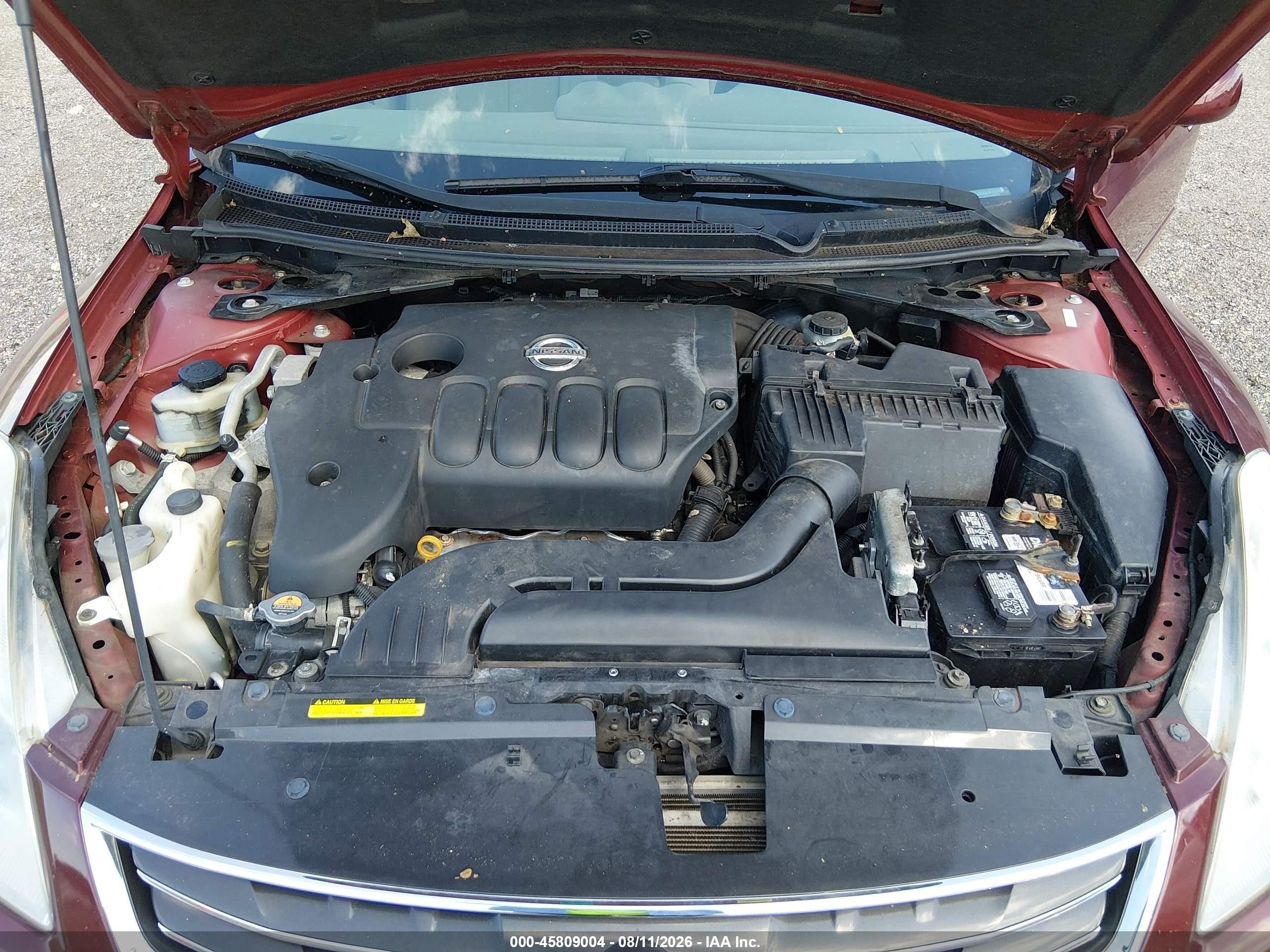 2012 Nissan Altima 2.5 S Бордовый vin: 1N4AL2AP4CN464134