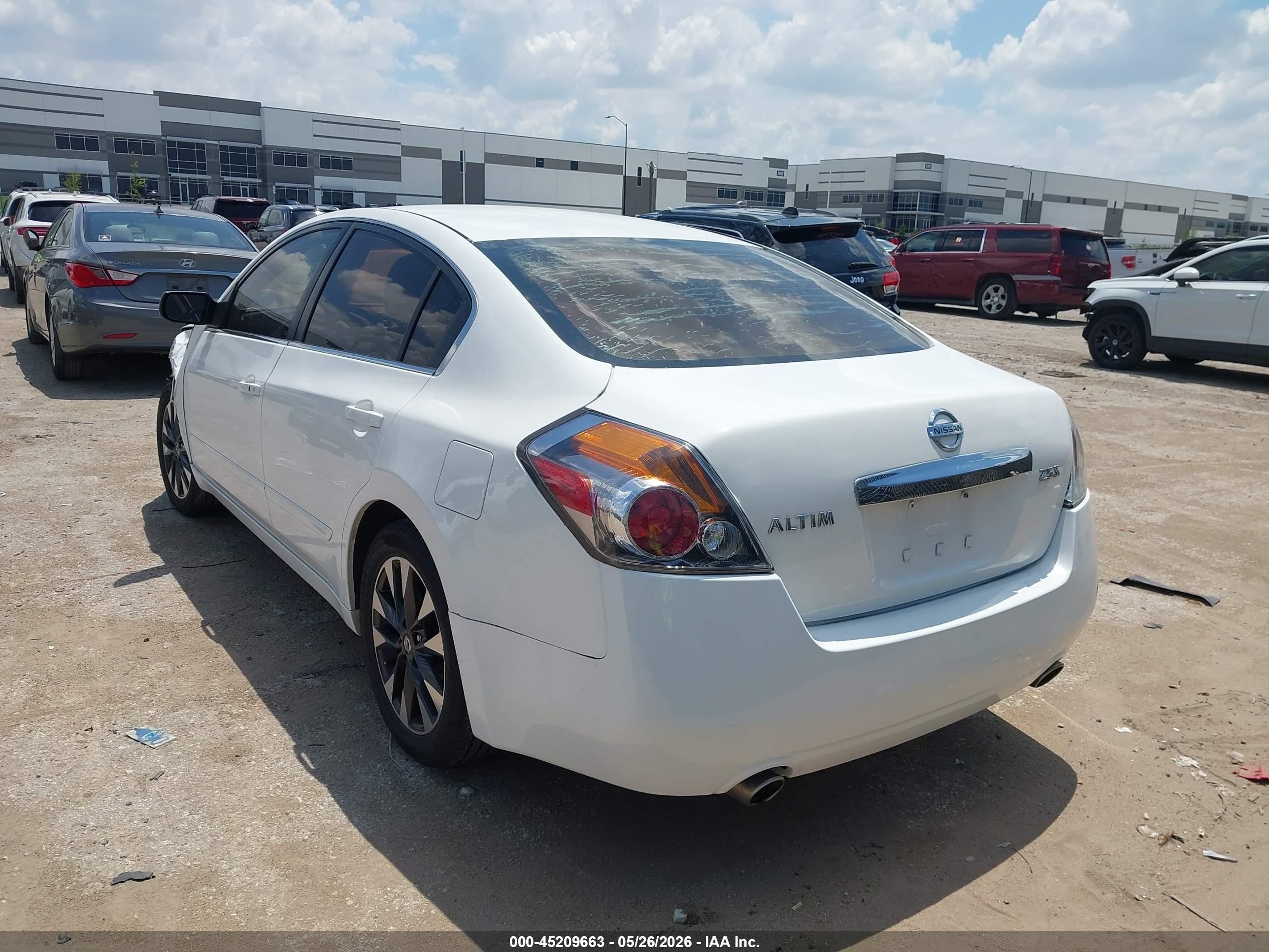 2012 Nissan Altima 2.5 S White vin: 1N4AL2AP4CN484383