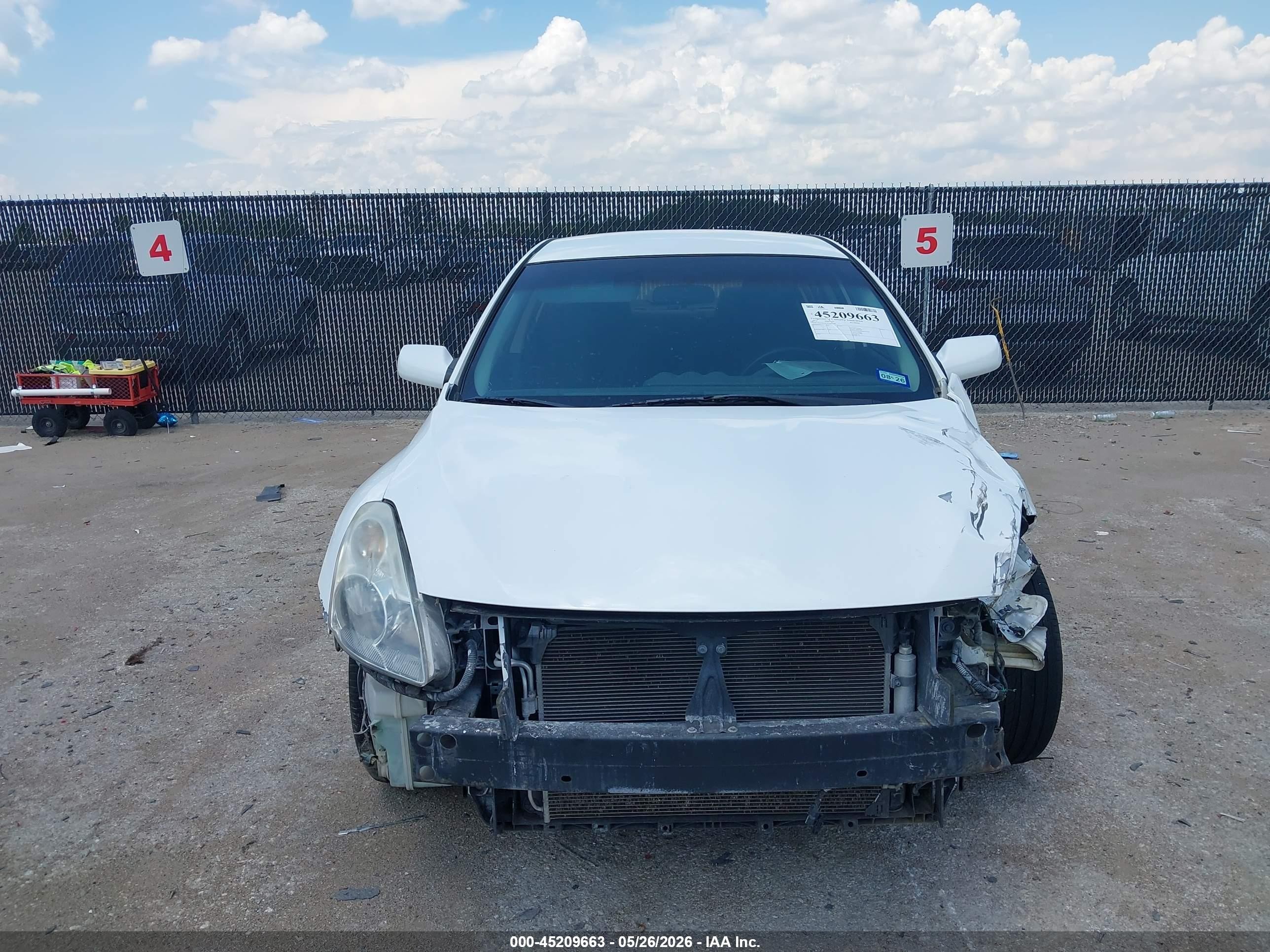 2012 Nissan Altima 2.5 S White vin: 1N4AL2AP4CN484383