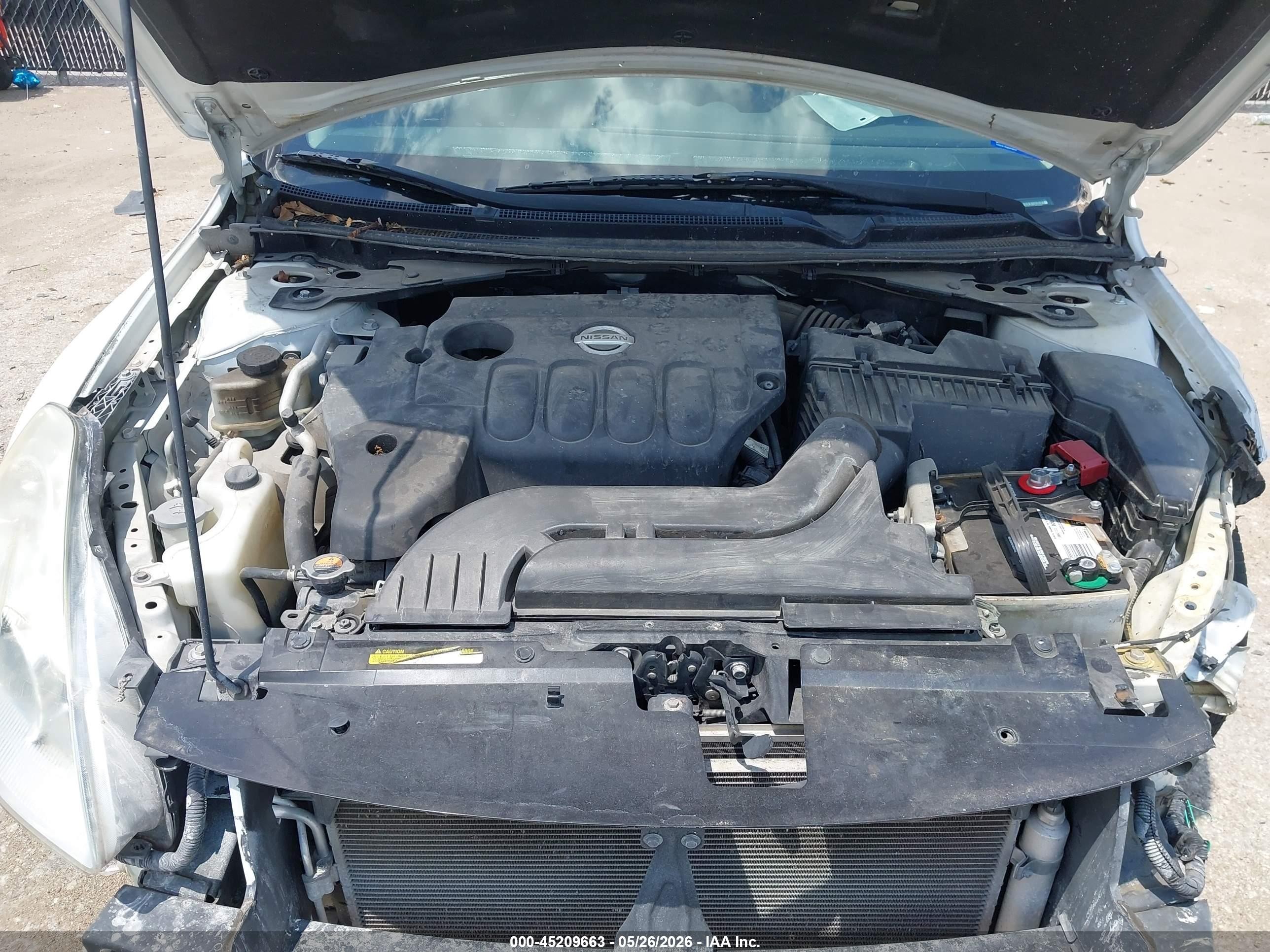 2012 Nissan Altima 2.5 S White vin: 1N4AL2AP4CN484383