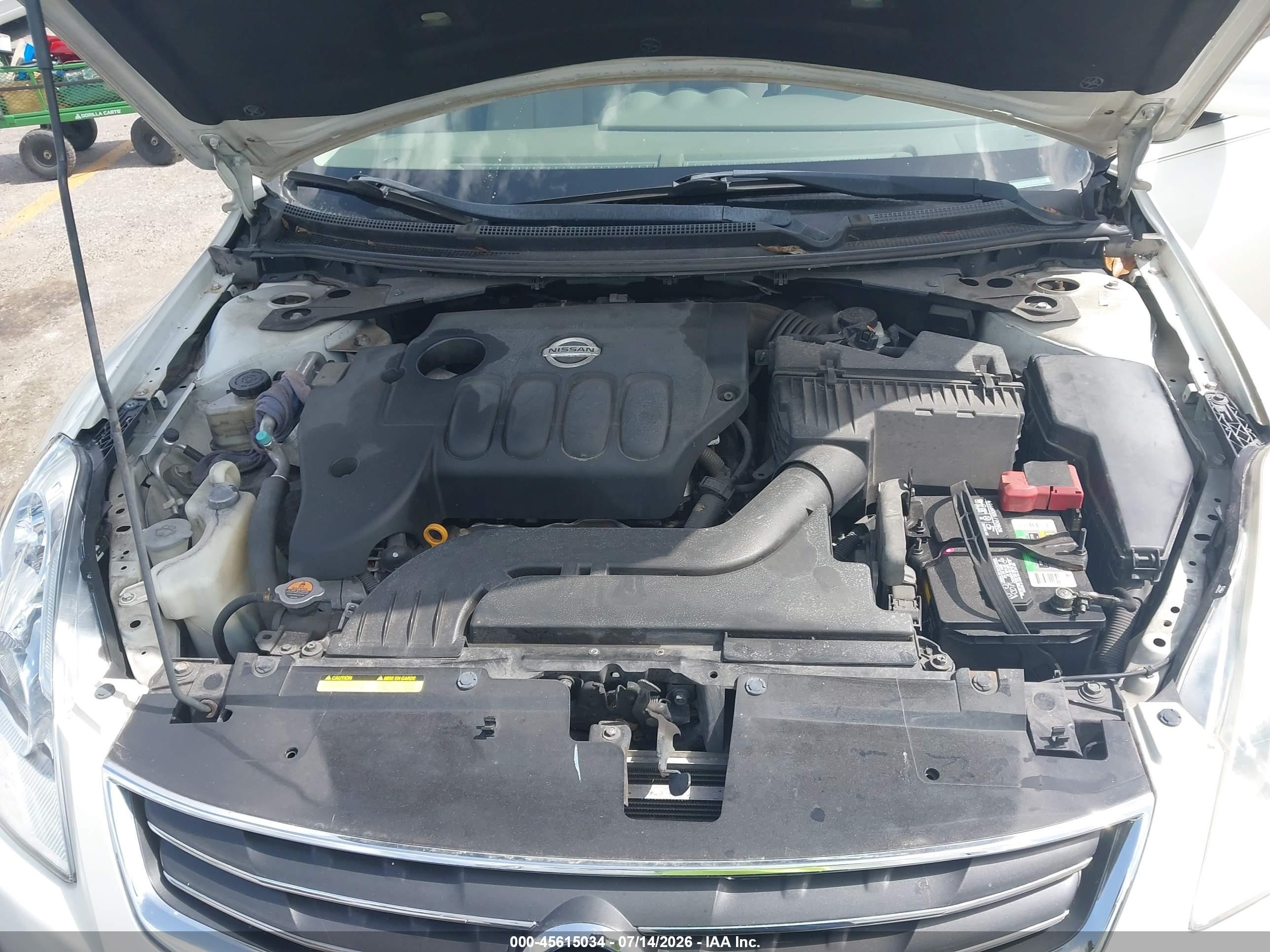 2012 Nissan Altima 2.5 S White vin: 1N4AL2AP4CN547434