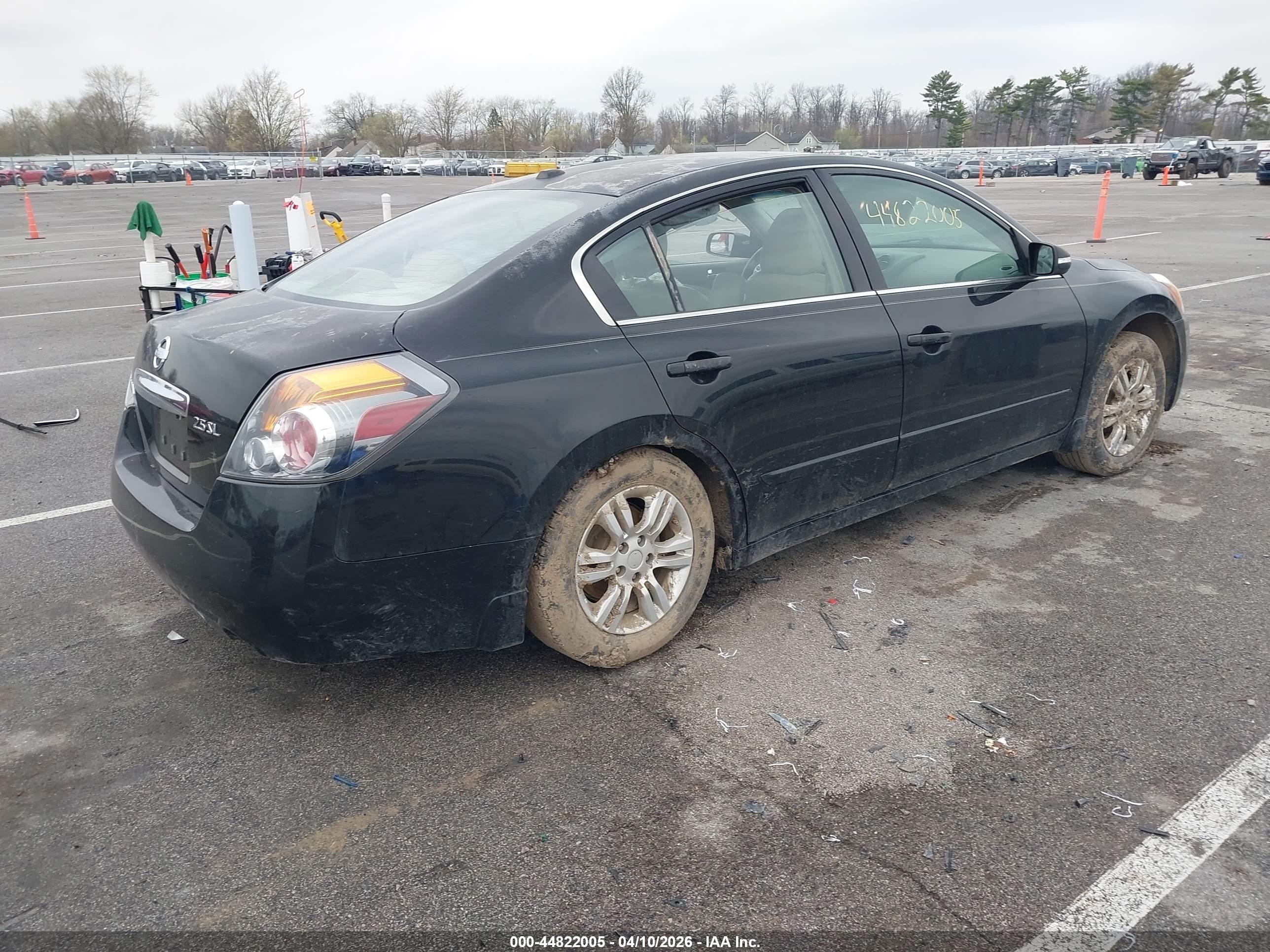 2010 Nissan Altima 2.5 S Black vin: 1N4AL2AP5AC136049