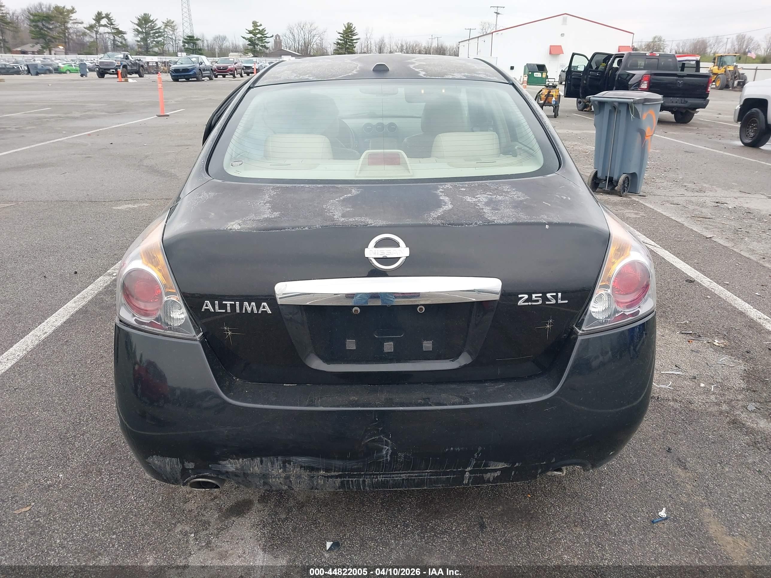 2010 Nissan Altima 2.5 S Black vin: 1N4AL2AP5AC136049