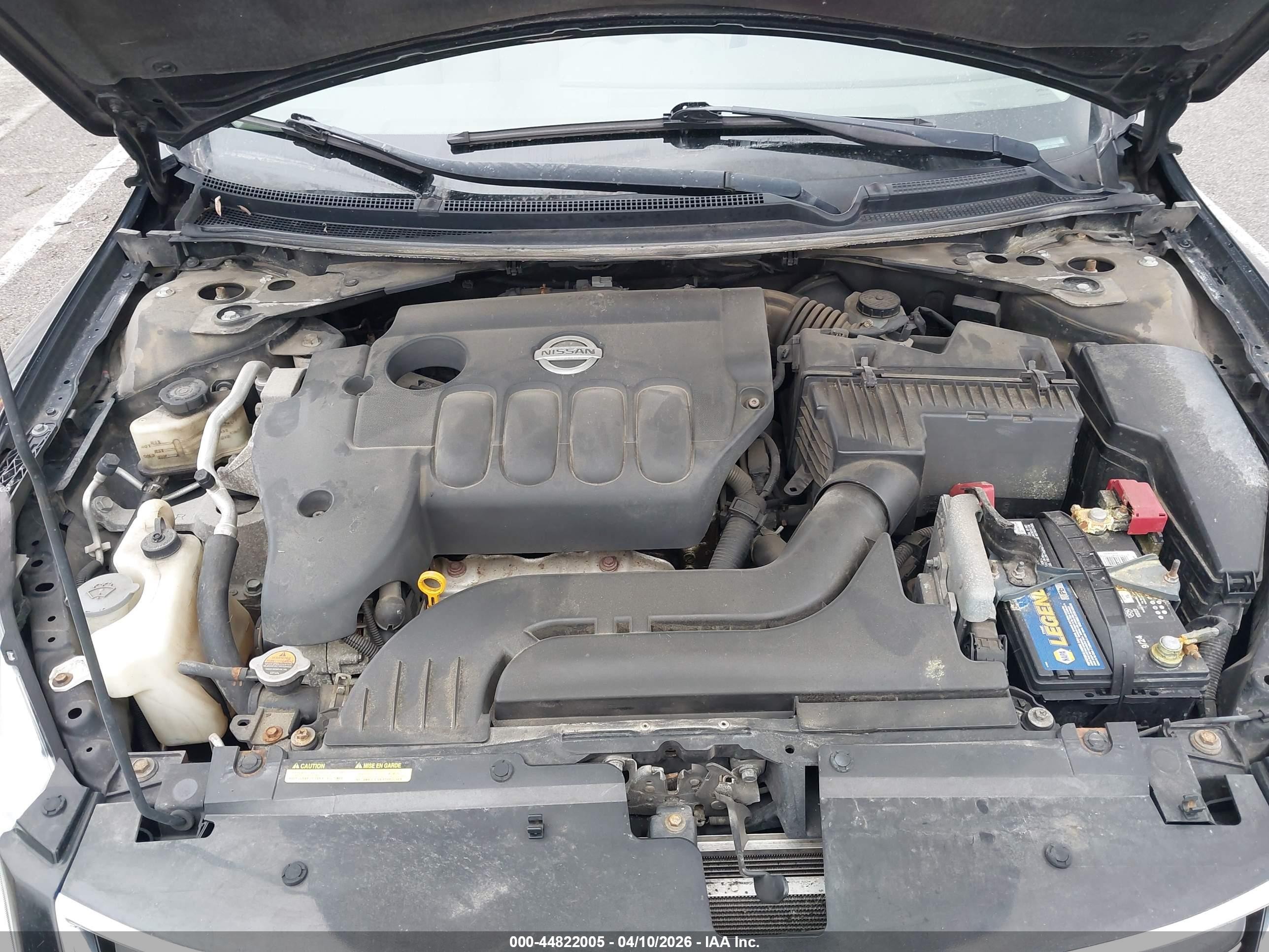 2010 Nissan Altima 2.5 S Black vin: 1N4AL2AP5AC136049