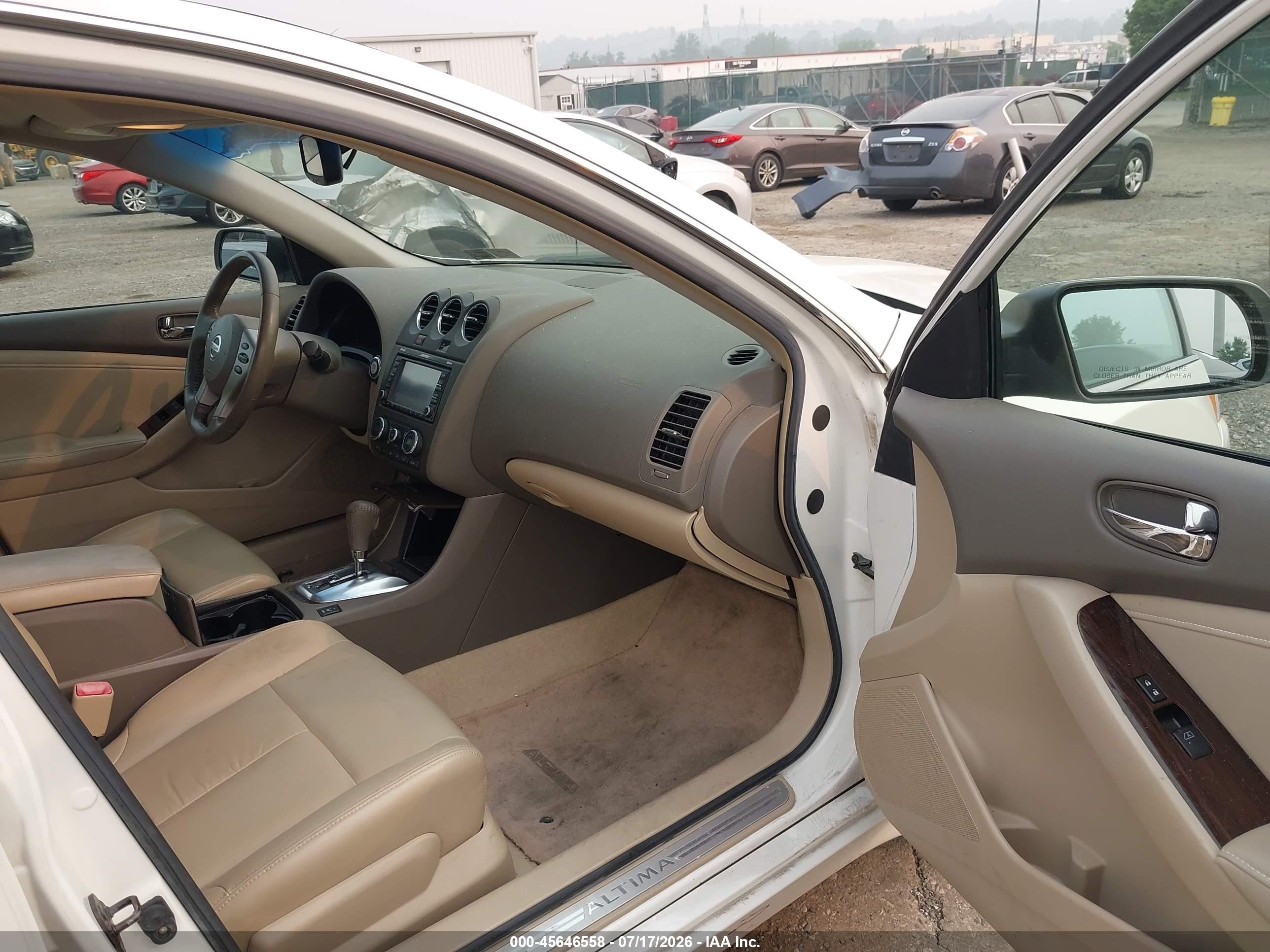 2010 Nissan Altima 2.5 S White vin: 1N4AL2AP5AC175207