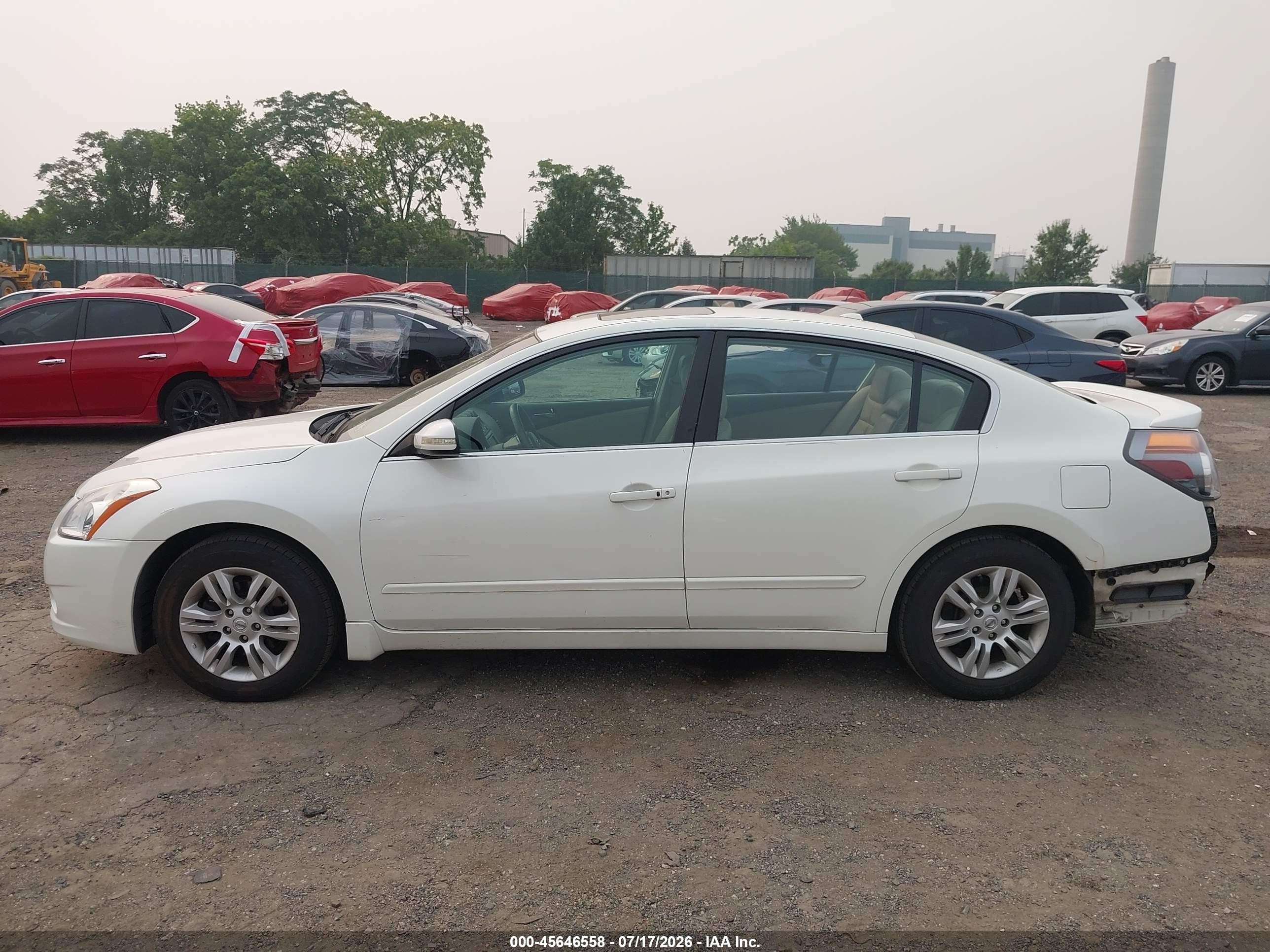 2010 Nissan Altima 2.5 S White vin: 1N4AL2AP5AC175207