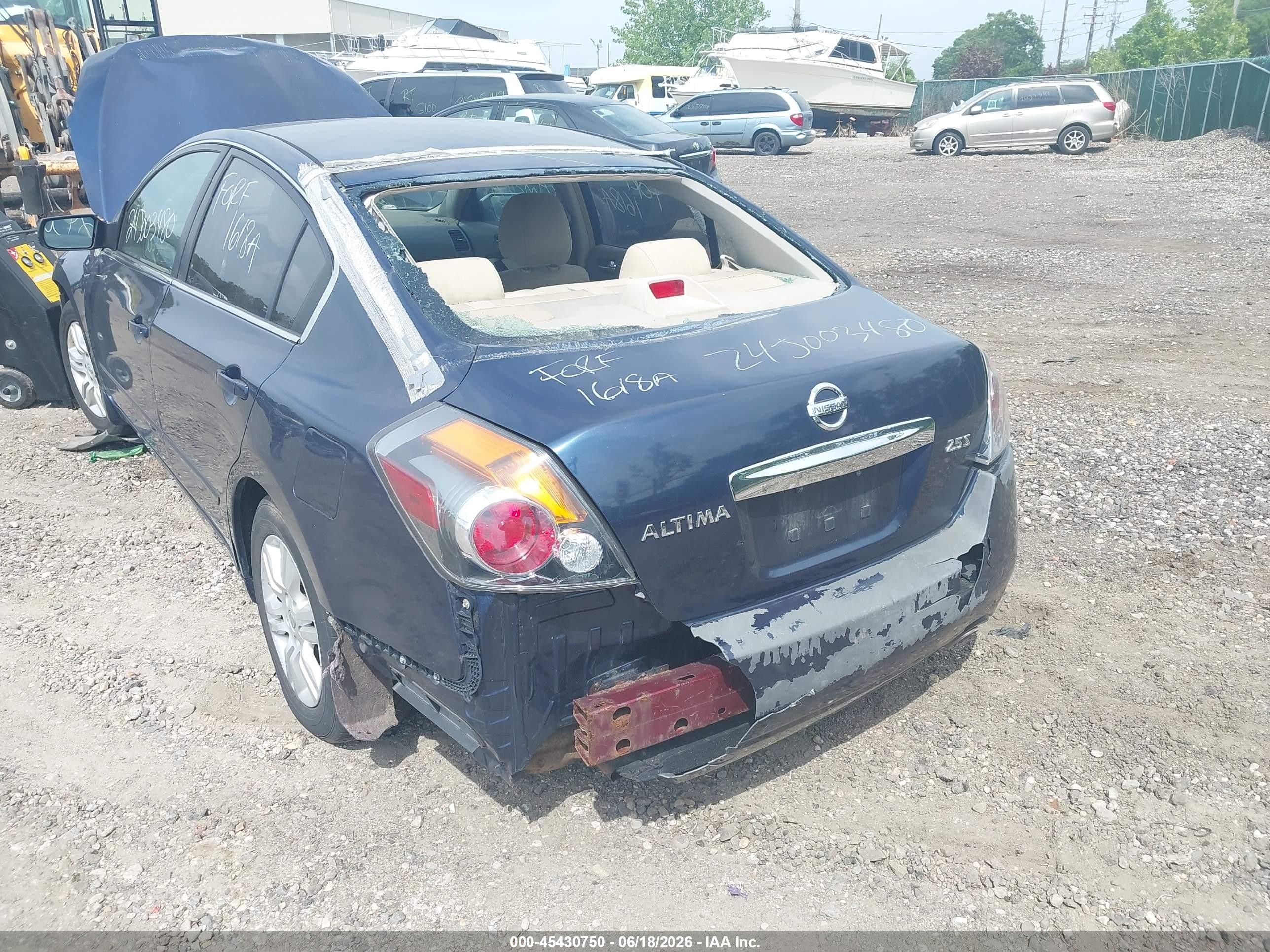 2010 Nissan Altima 2.5 S Blue vin: 1N4AL2AP5AC192296