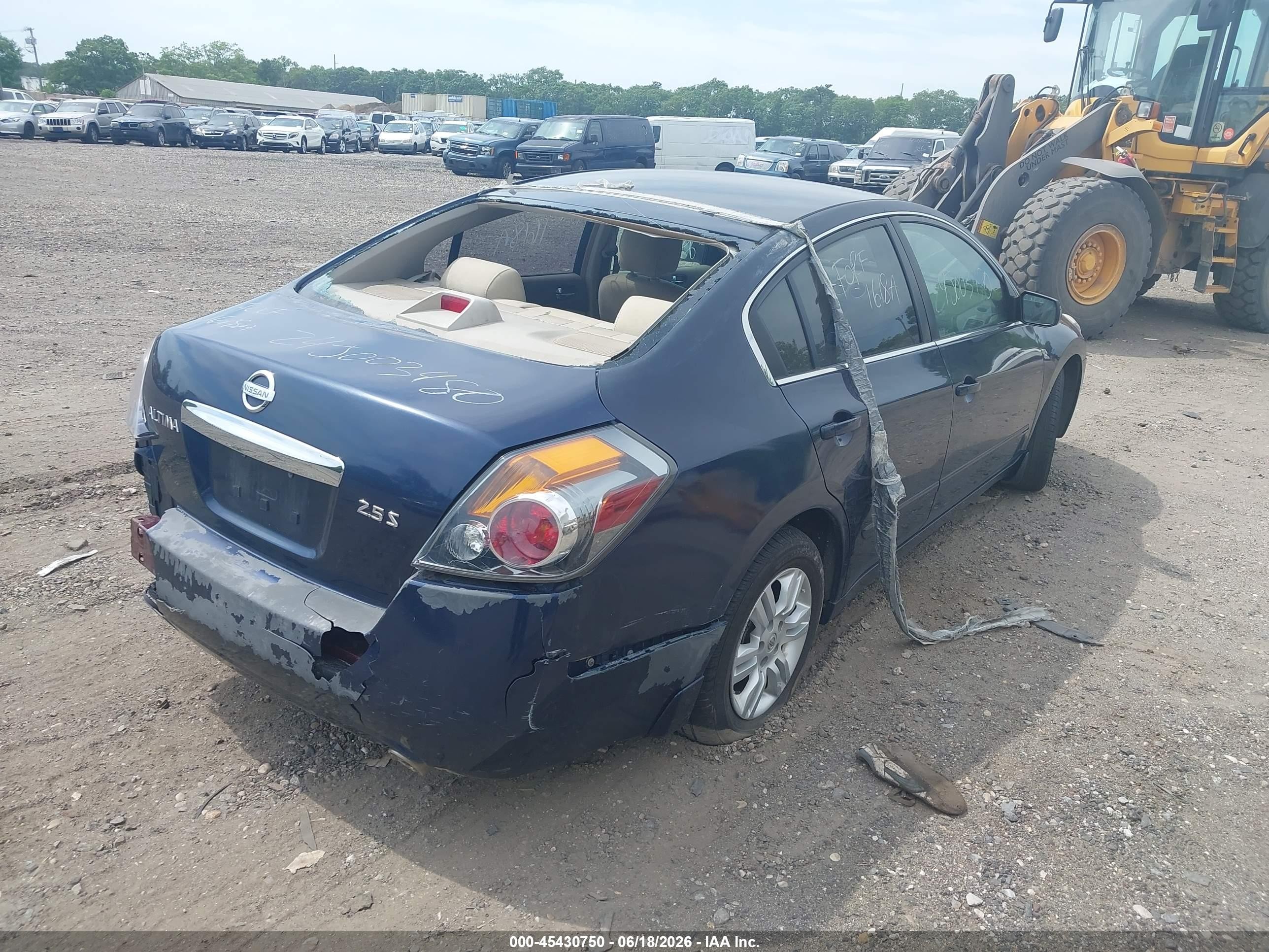 2010 Nissan Altima 2.5 S Blue vin: 1N4AL2AP5AC192296