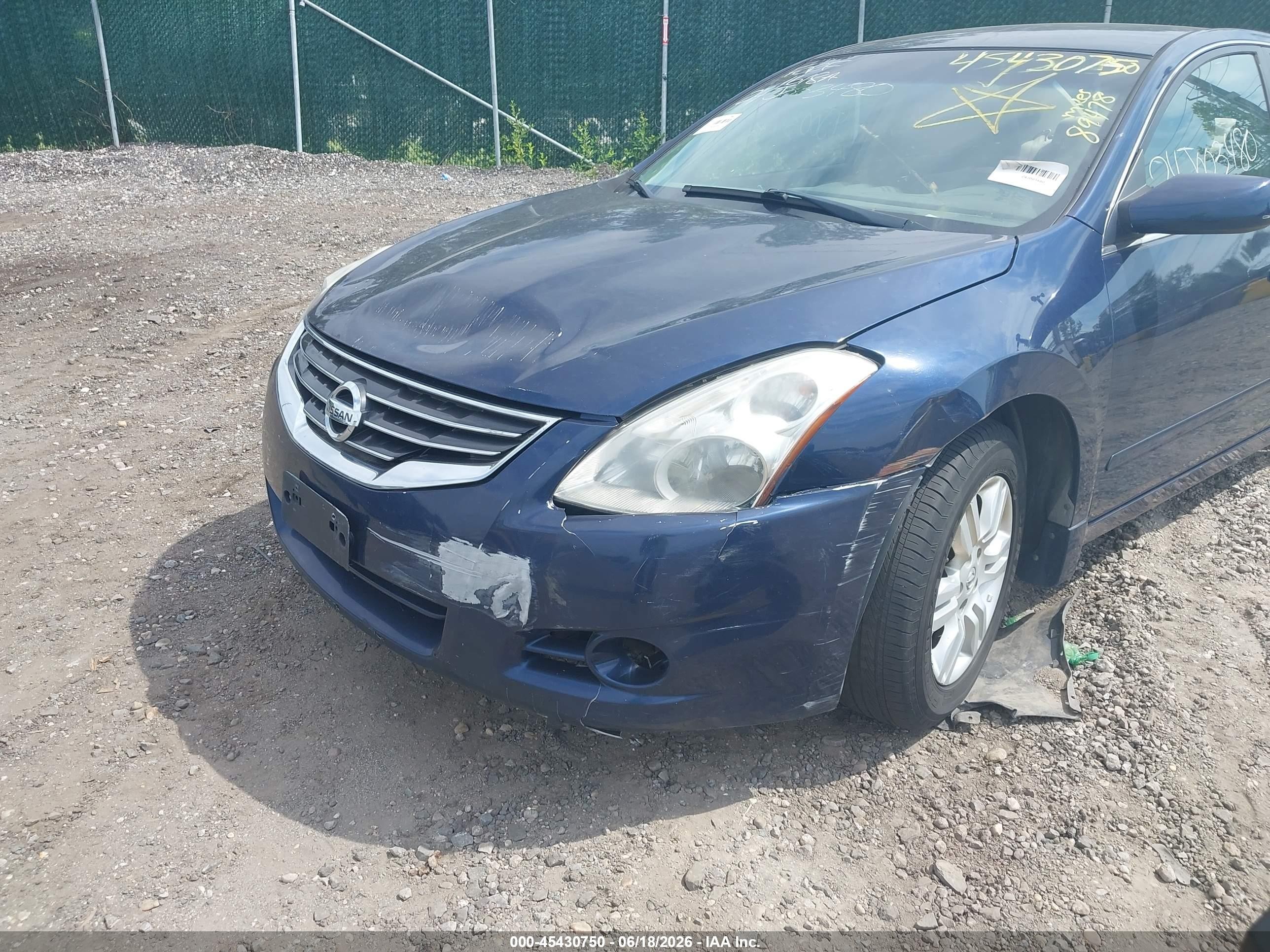 2010 Nissan Altima 2.5 S Blue vin: 1N4AL2AP5AC192296