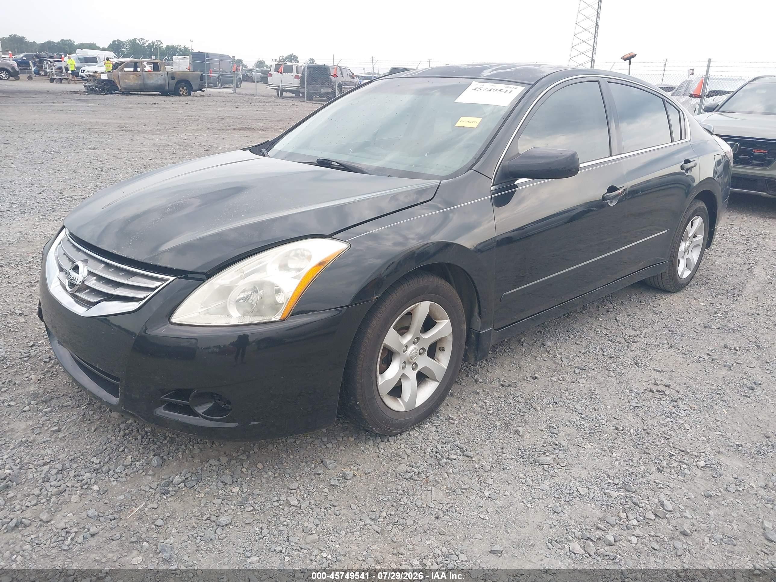 2010 Nissan Altima 2.5 S Black vin: 1N4AL2AP5AN405171