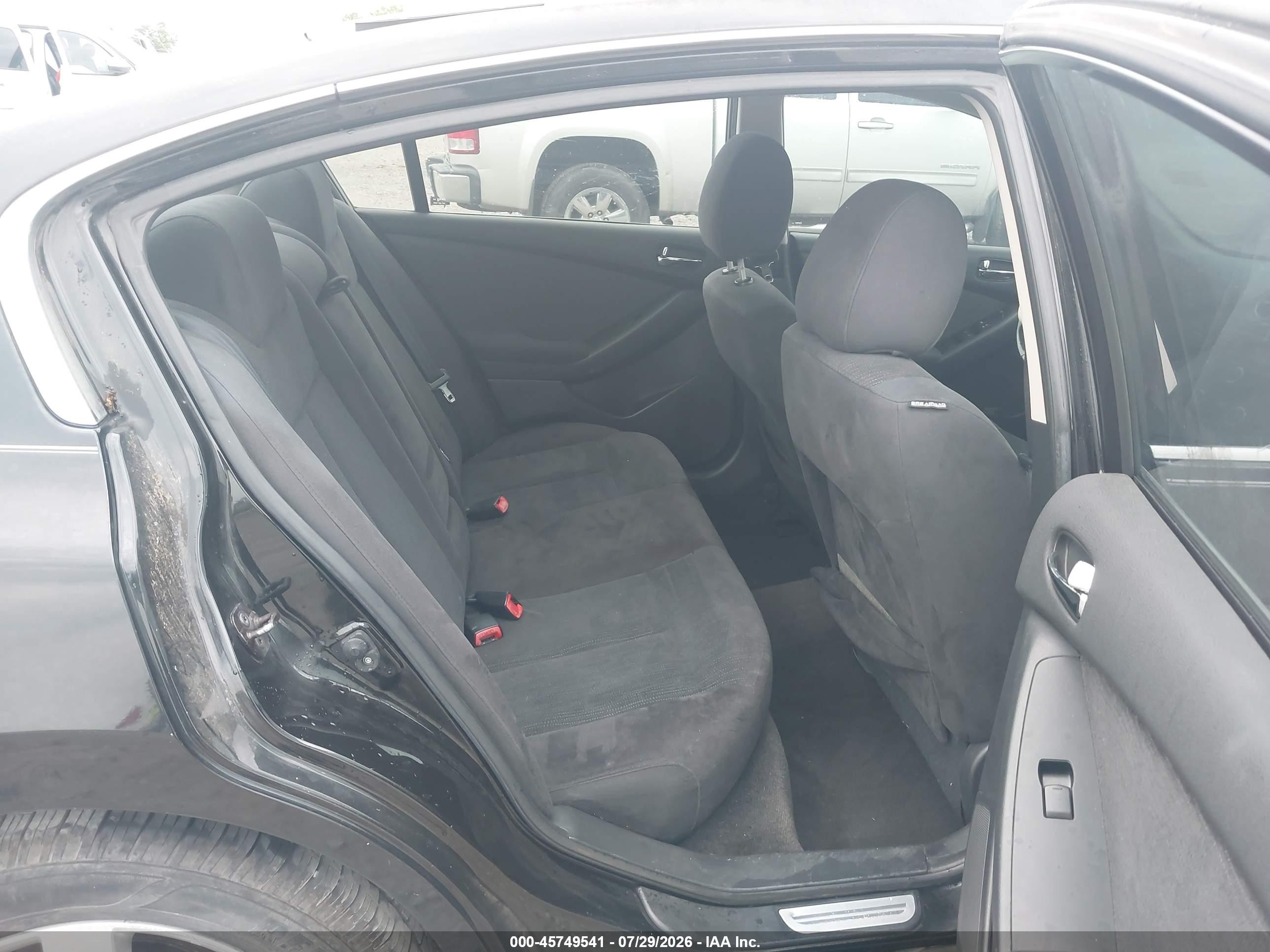 2010 Nissan Altima 2.5 S Black vin: 1N4AL2AP5AN405171