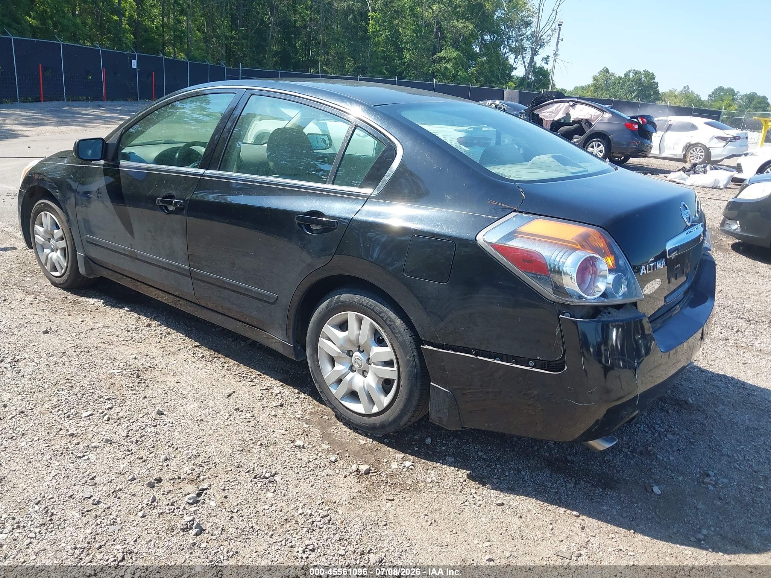 2010 Nissan Altima 2.5 S Black vin: 1N4AL2AP5AN407552