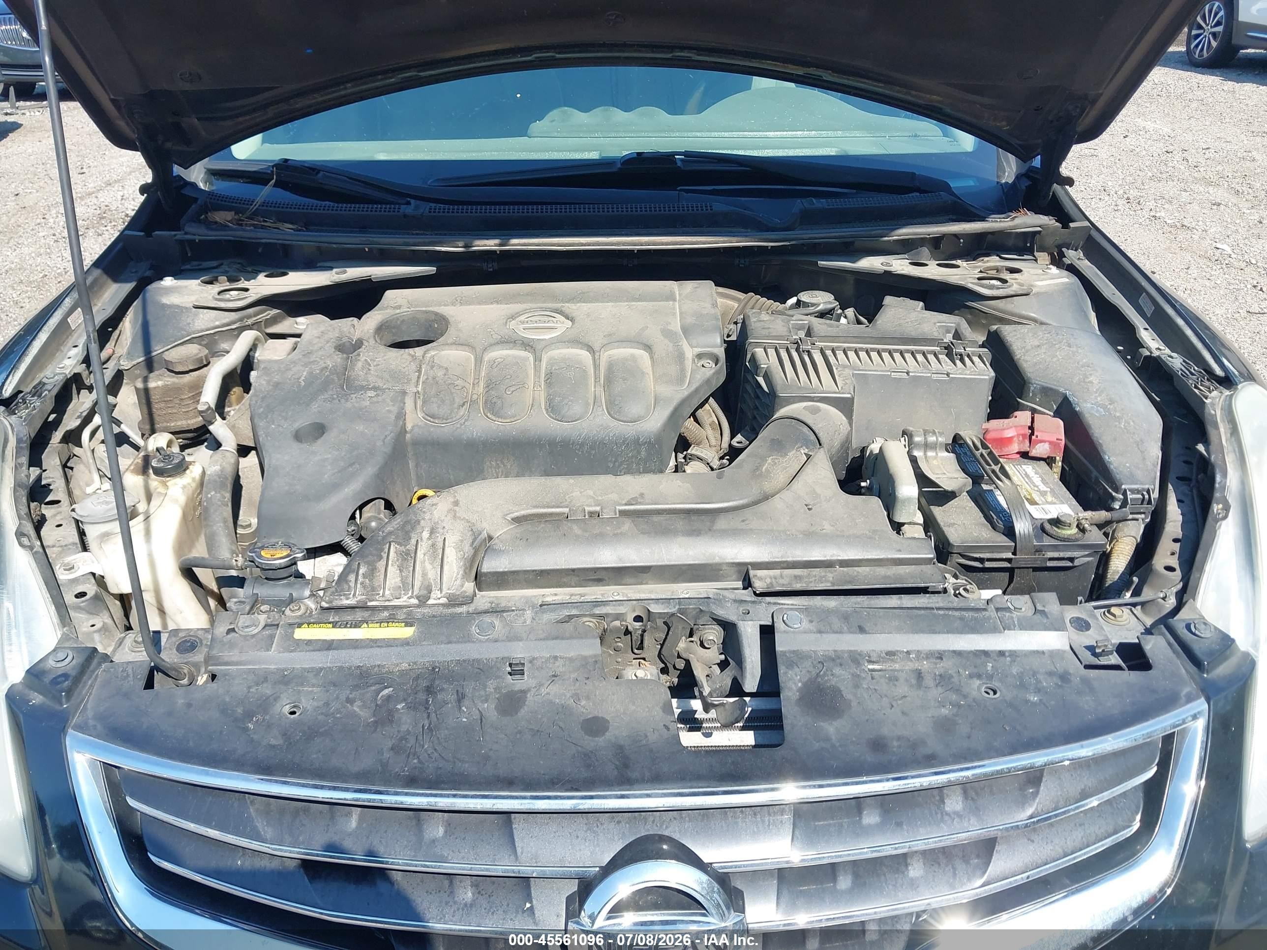 2010 Nissan Altima 2.5 S Black vin: 1N4AL2AP5AN407552