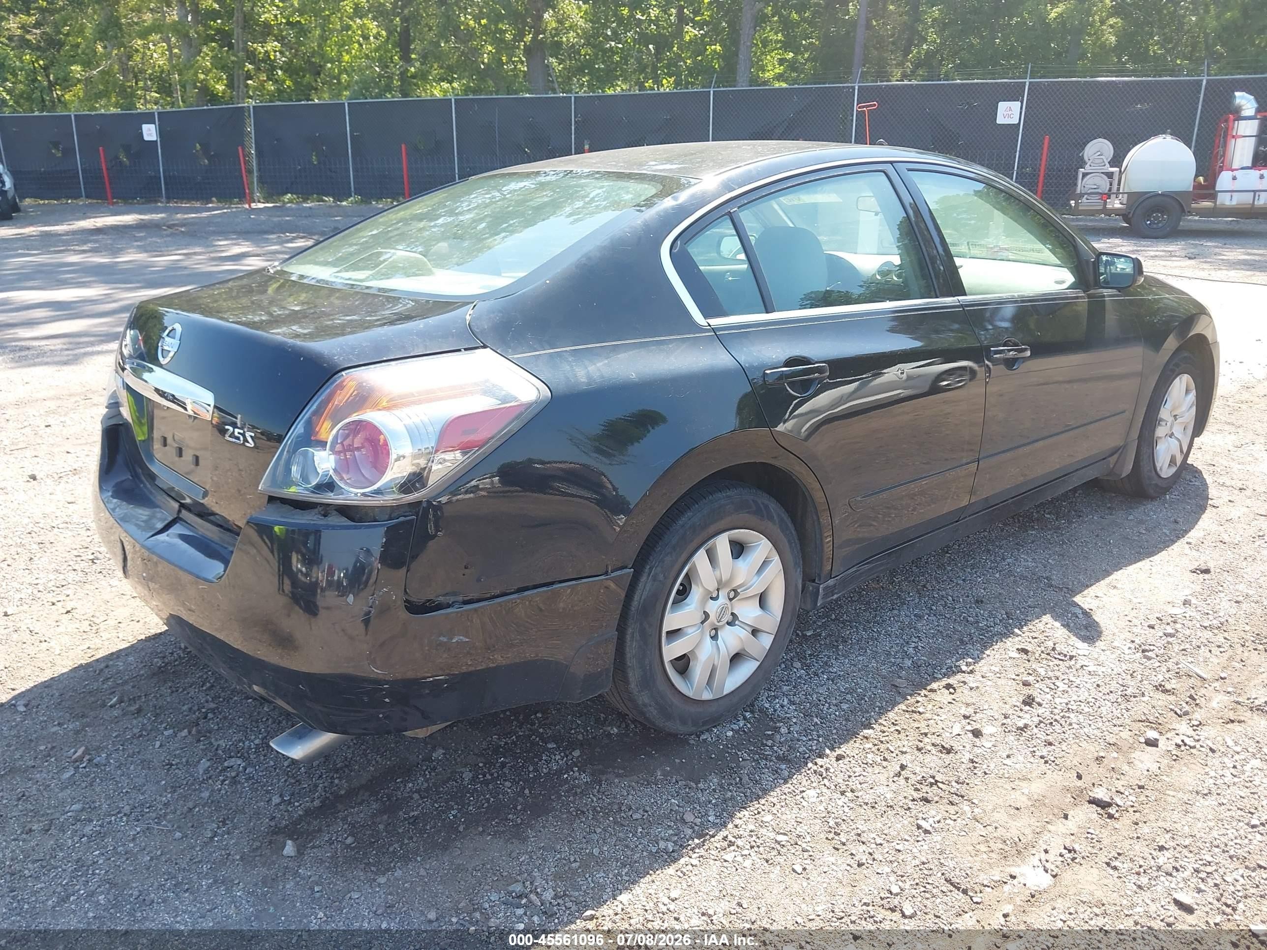 2010 Nissan Altima 2.5 S Black vin: 1N4AL2AP5AN407552