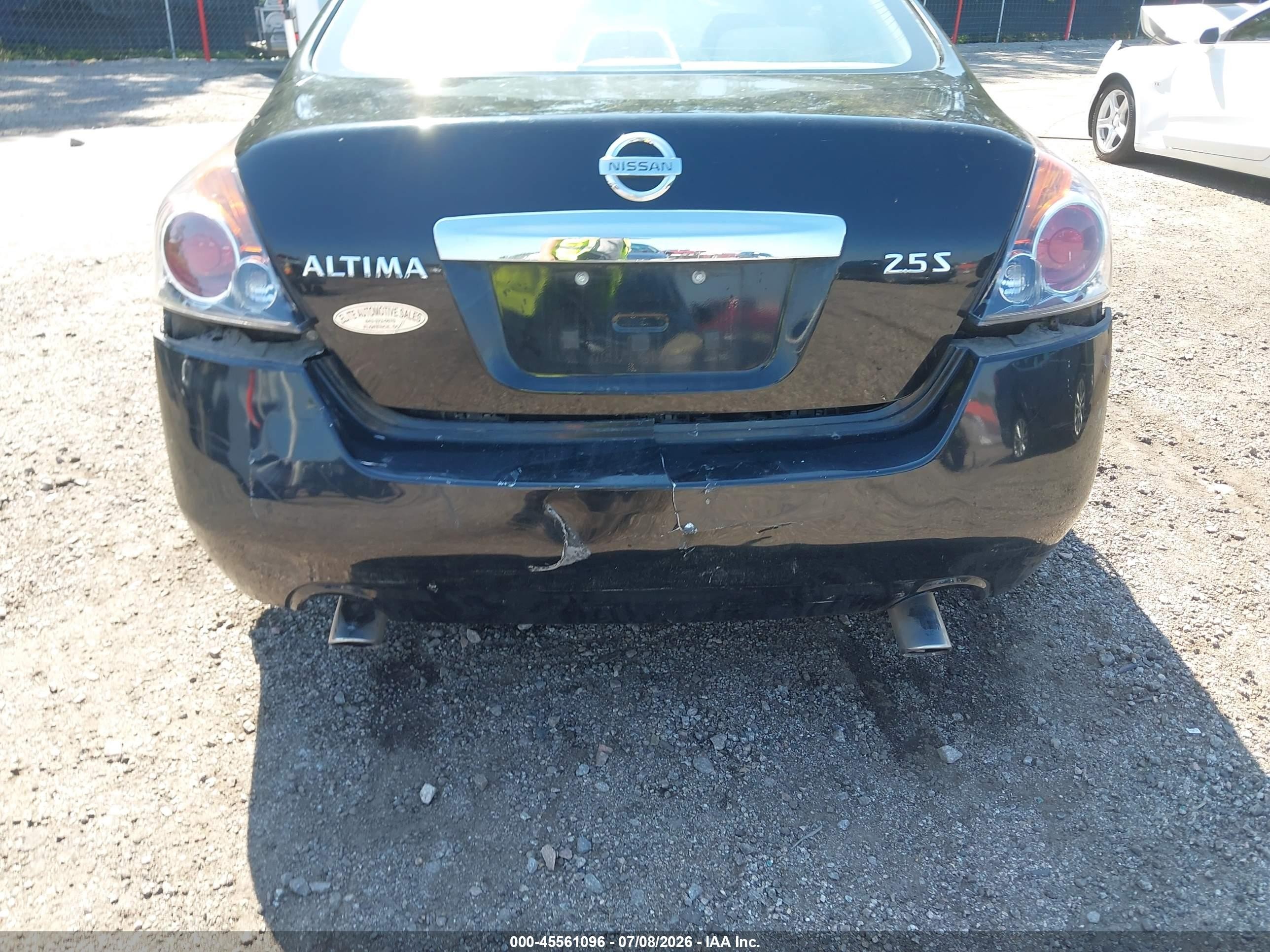 2010 Nissan Altima 2.5 S Black vin: 1N4AL2AP5AN407552