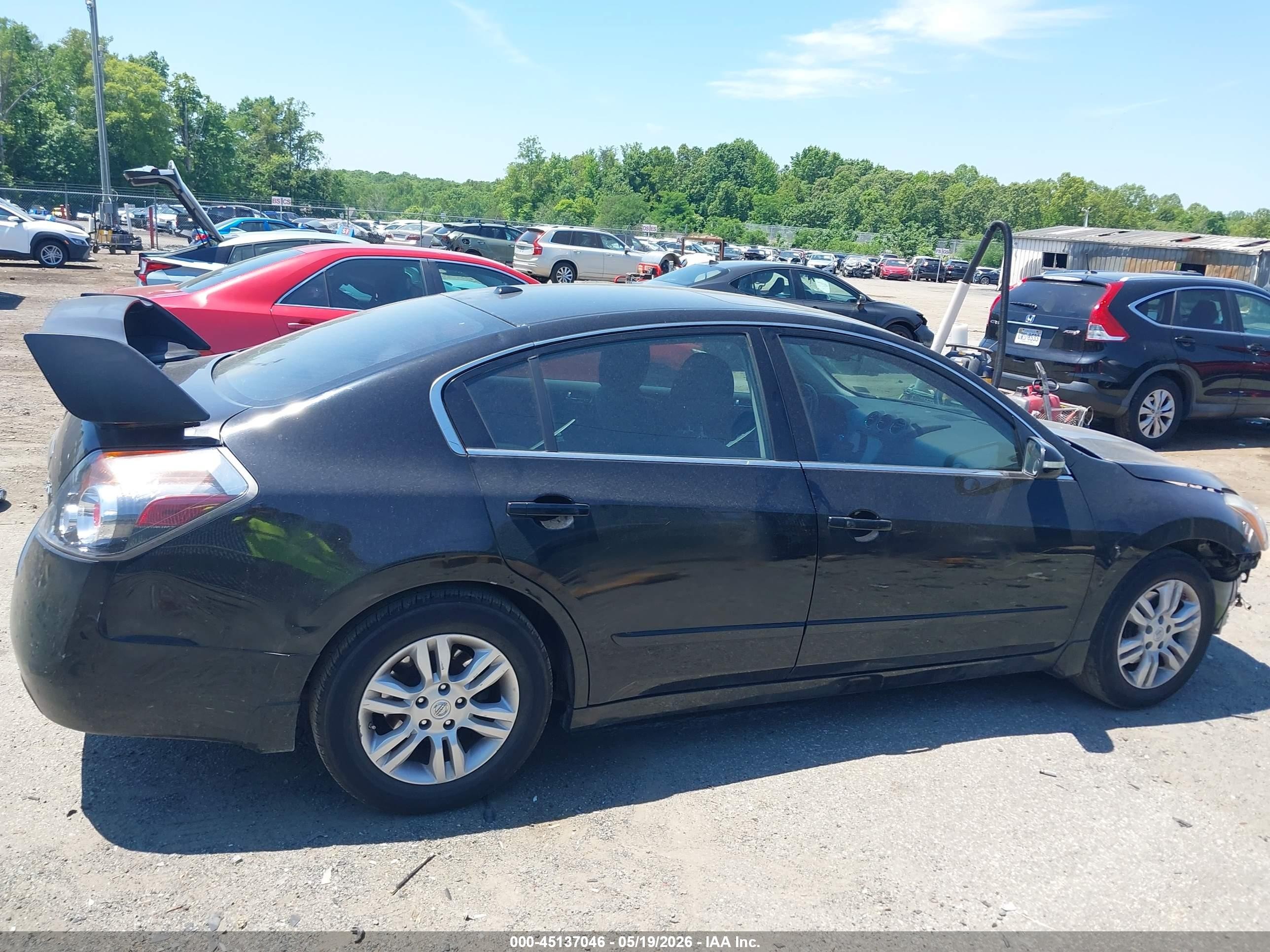 2010 Nissan Altima 2.5 S Black vin: 1N4AL2AP5AN436016
