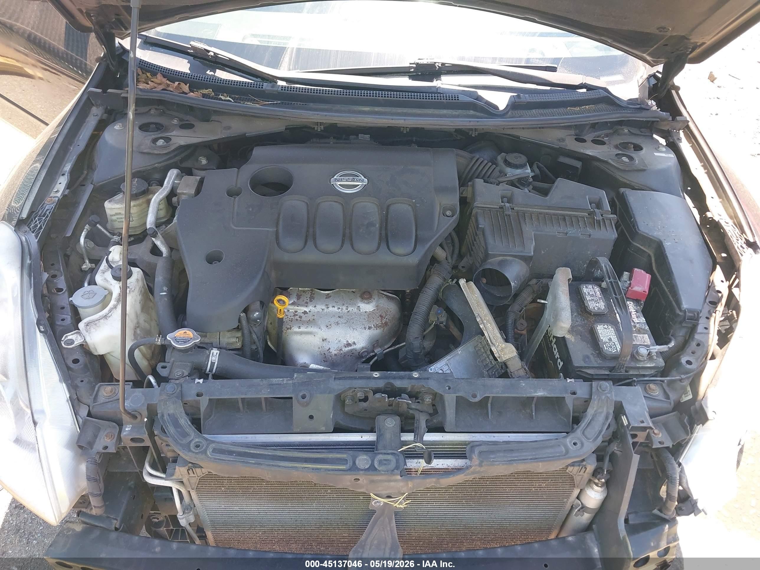 2010 Nissan Altima 2.5 S Black vin: 1N4AL2AP5AN436016