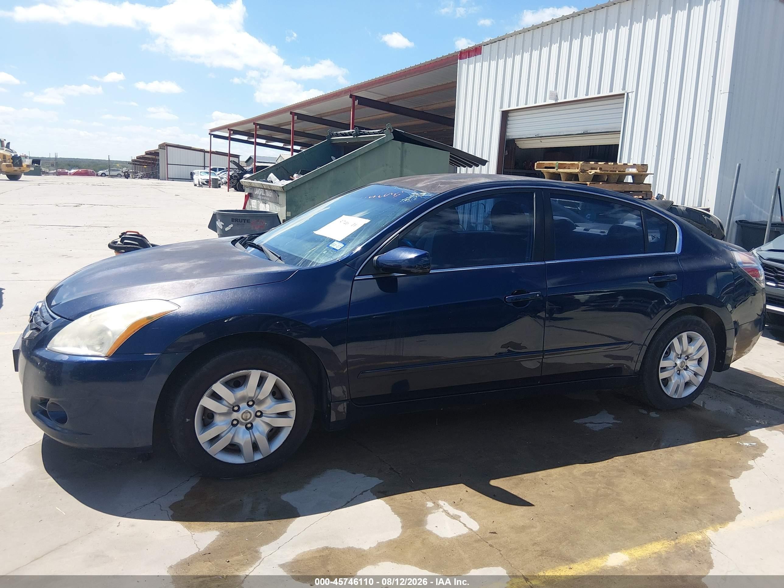 2010 Nissan Altima 2.5 S Blue vin: 1N4AL2AP5AN446271
