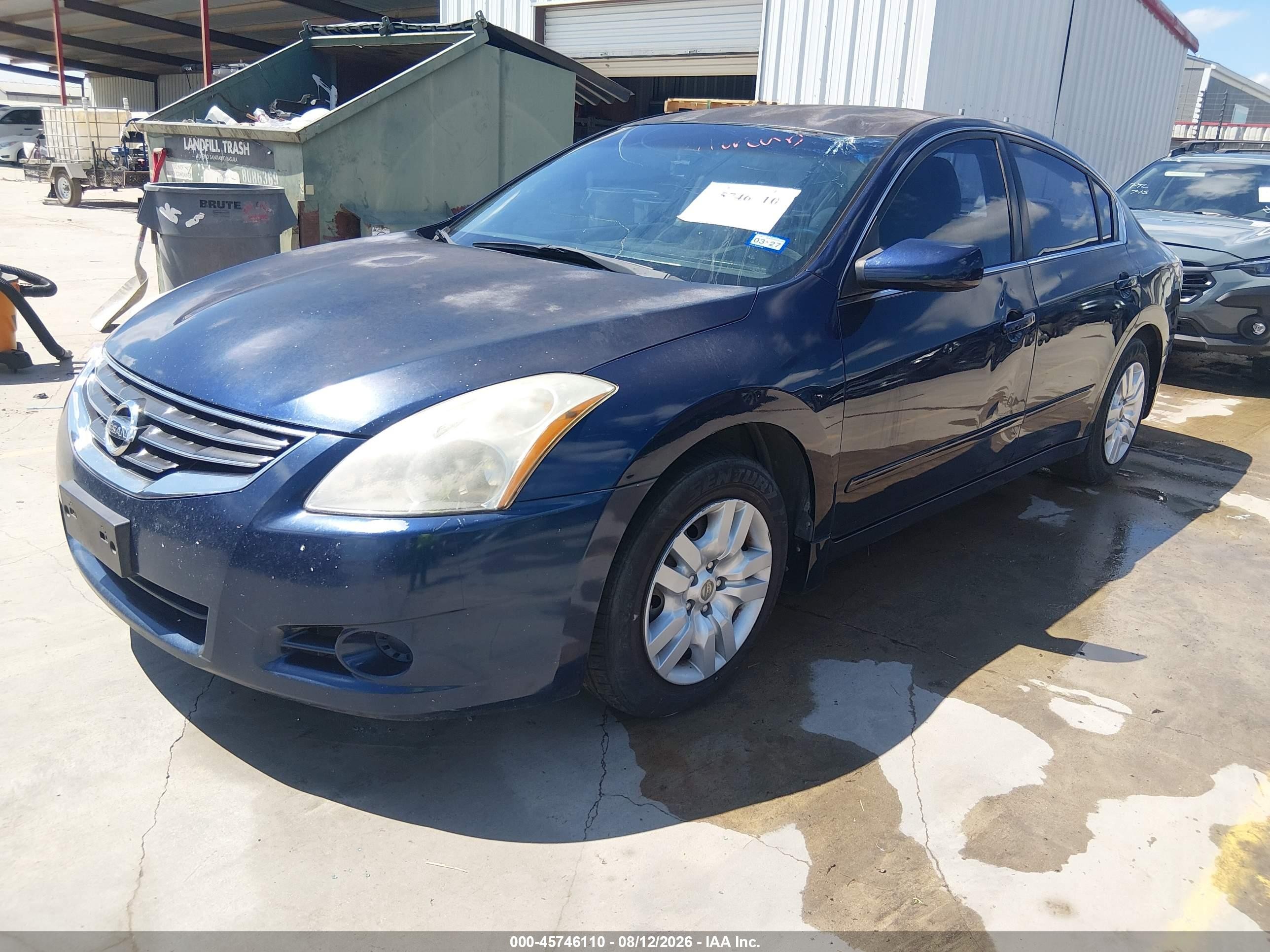 2010 Nissan Altima 2.5 S Blue vin: 1N4AL2AP5AN446271