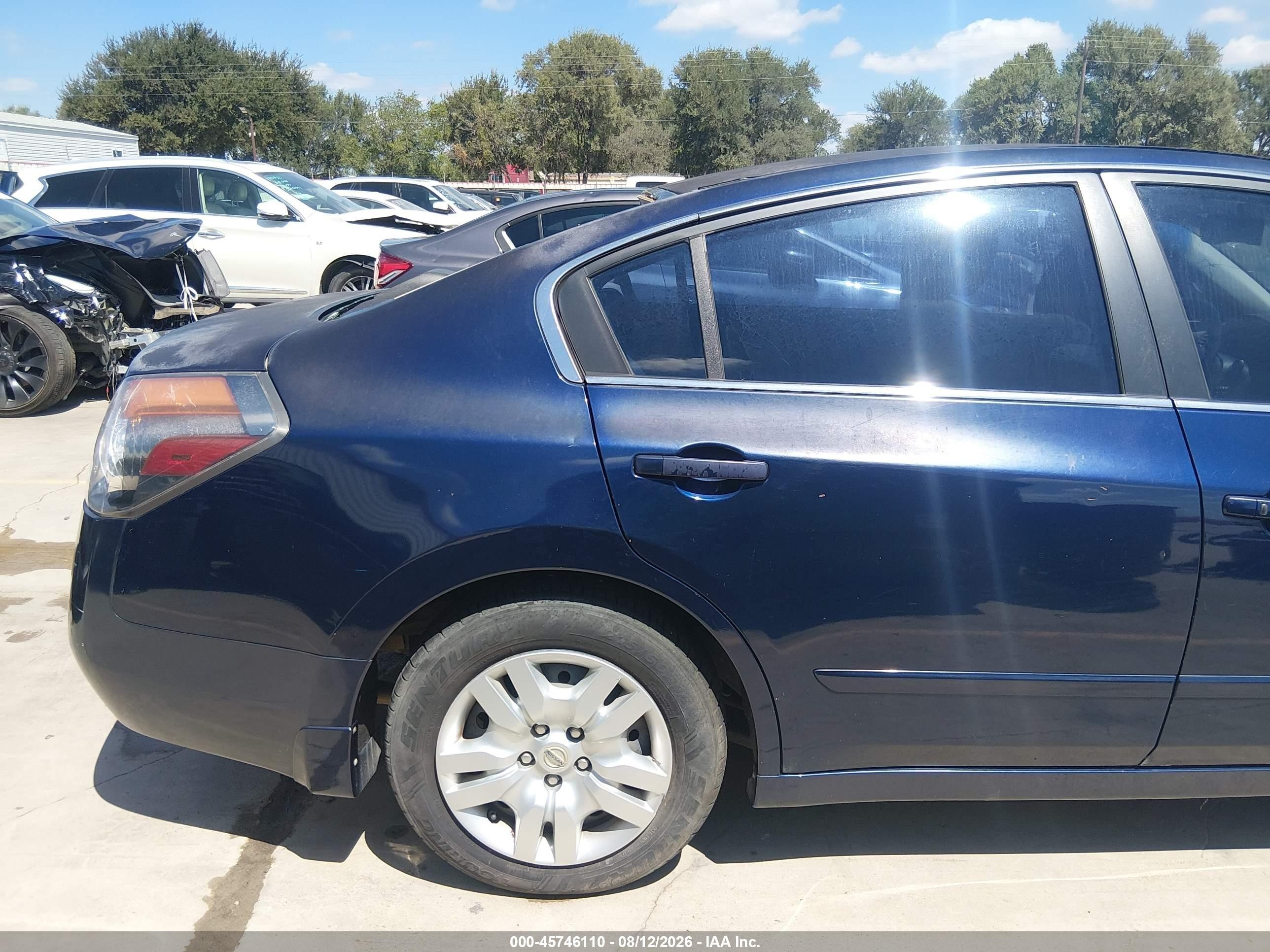 2010 Nissan Altima 2.5 S Blue vin: 1N4AL2AP5AN446271