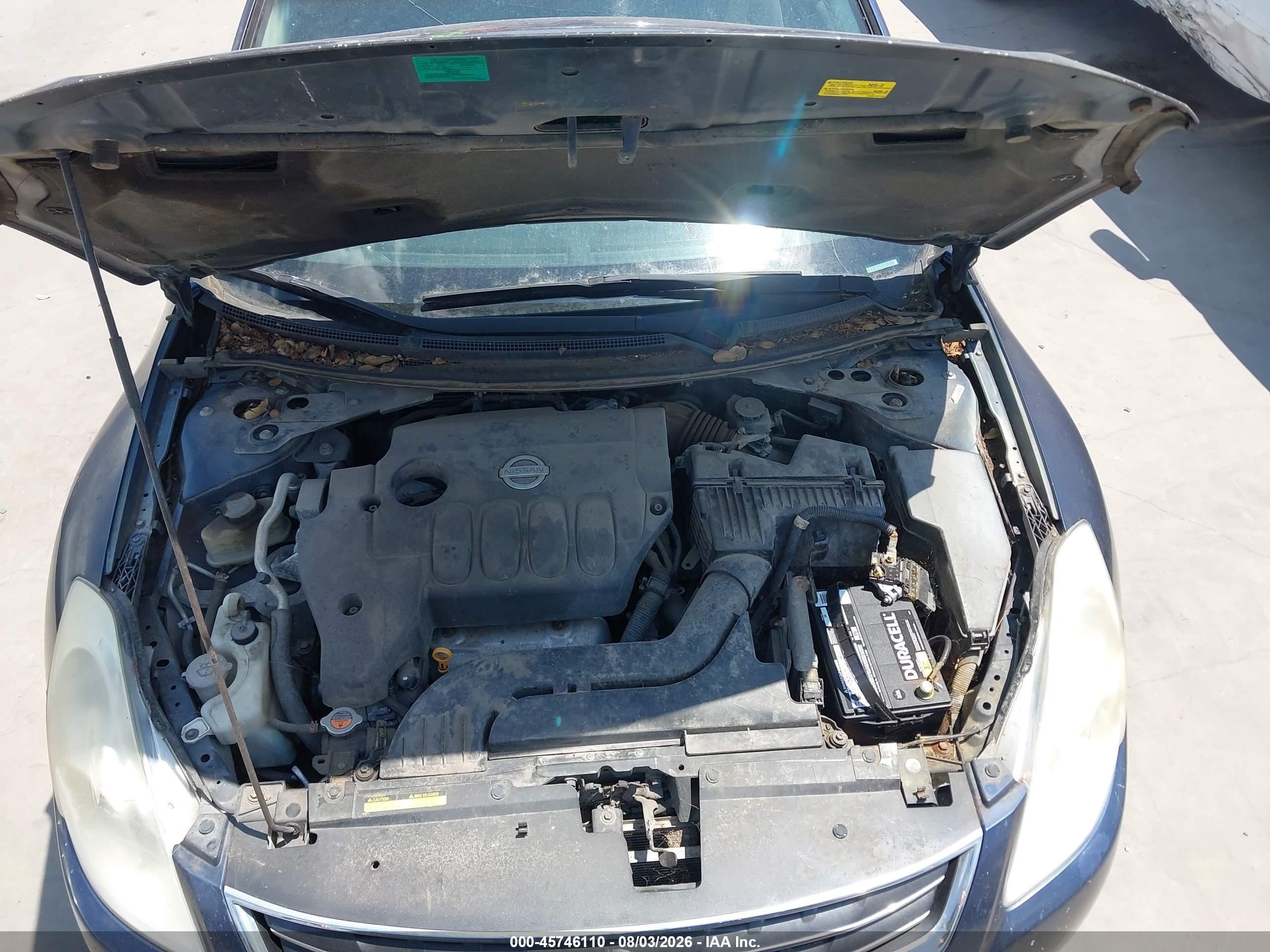 2010 Nissan Altima 2.5 S Blue vin: 1N4AL2AP5AN446271