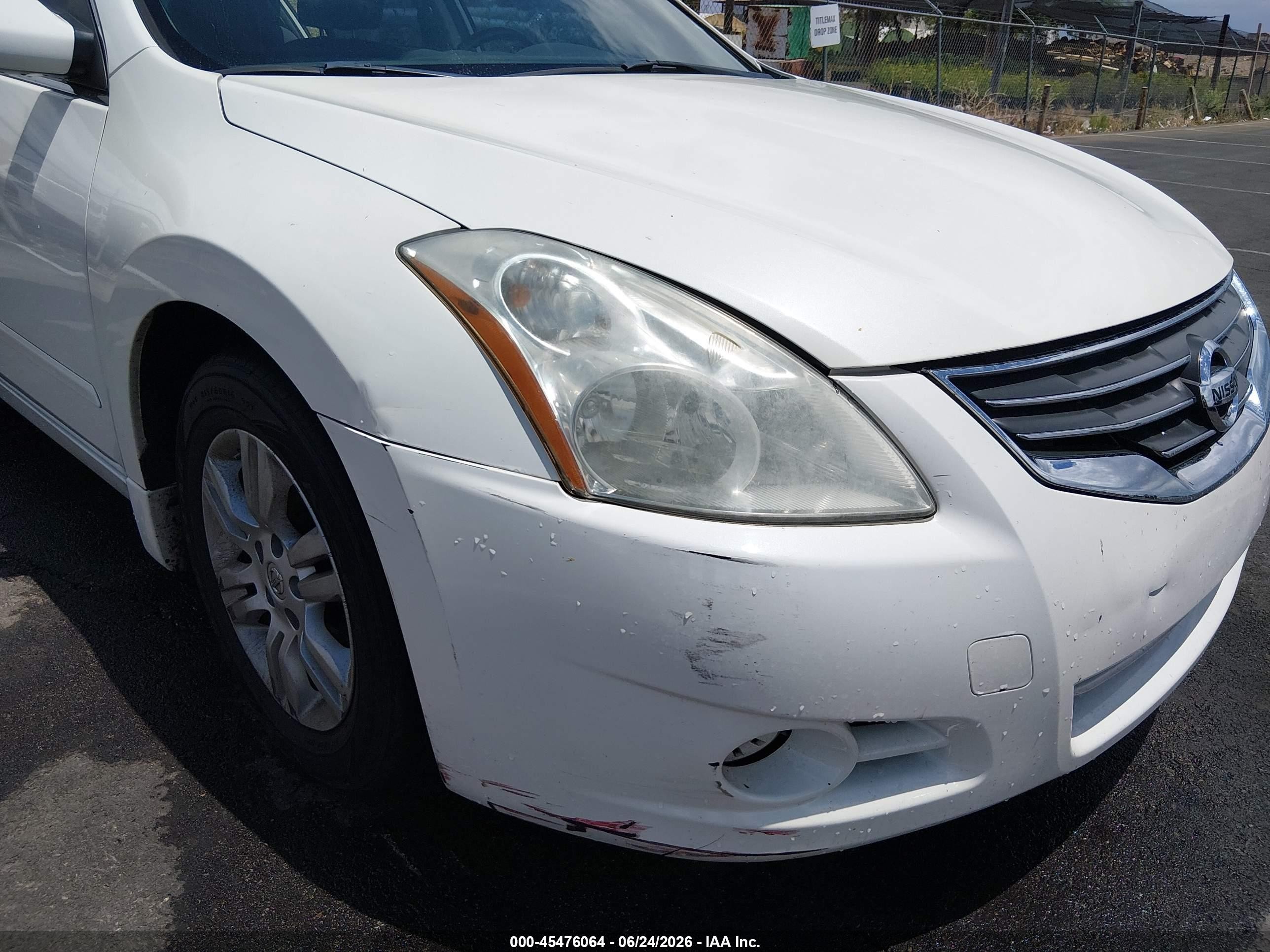 2010 Nissan Altima 2.5 S Белый vin: 1N4AL2AP5AN476001