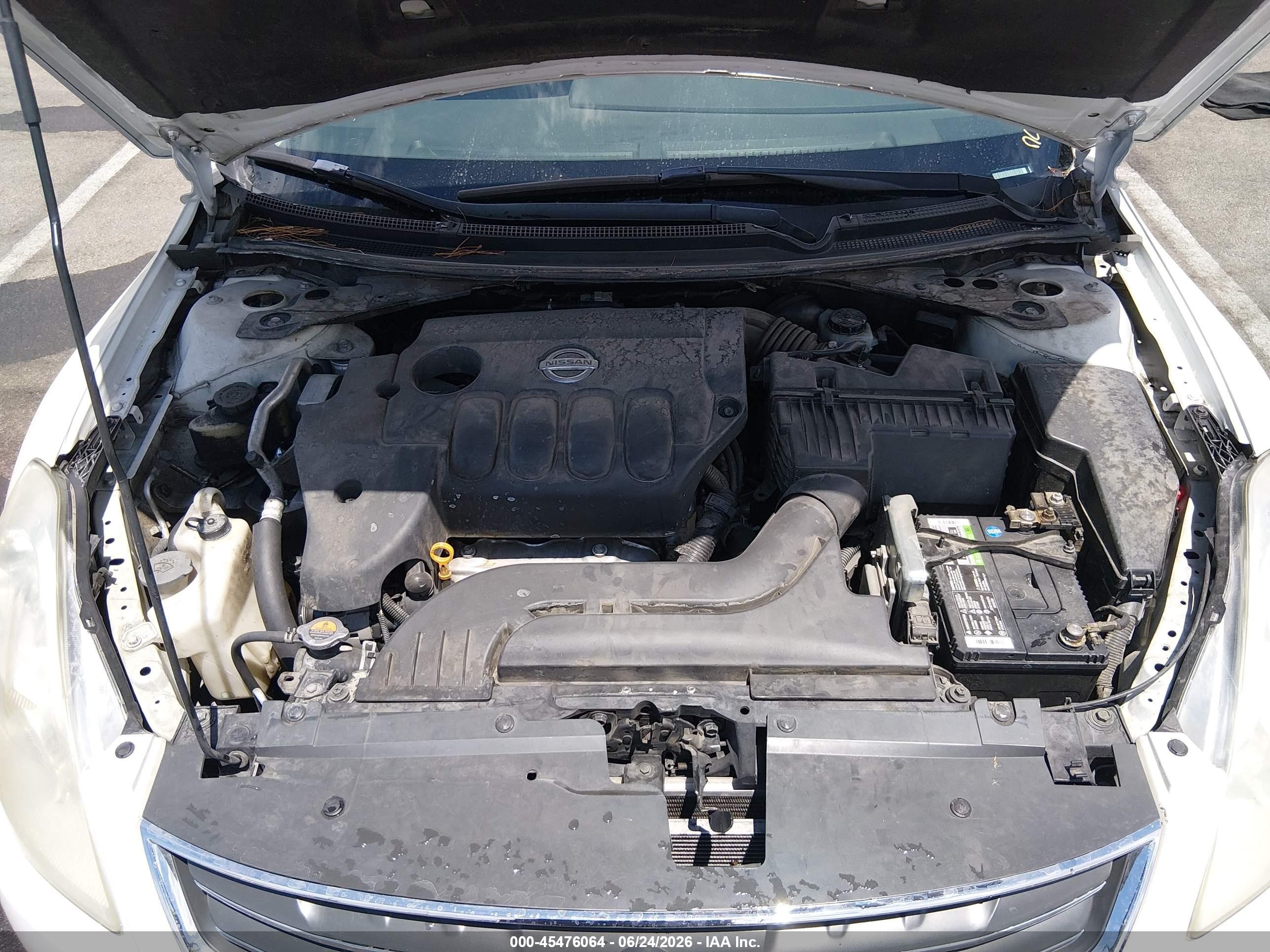 2010 Nissan Altima 2.5 S Белый vin: 1N4AL2AP5AN476001